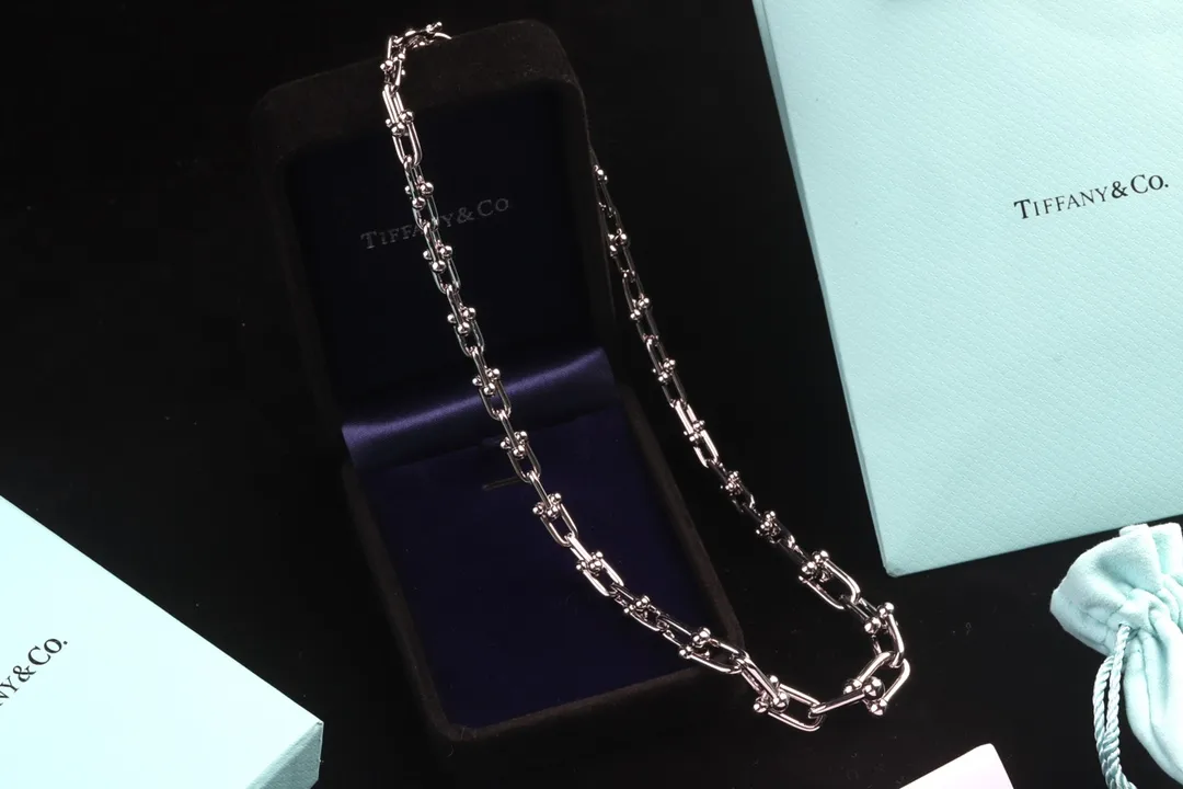 HardWear Graduated Link Necklace (Titanium Steel) D22017563 — view 4