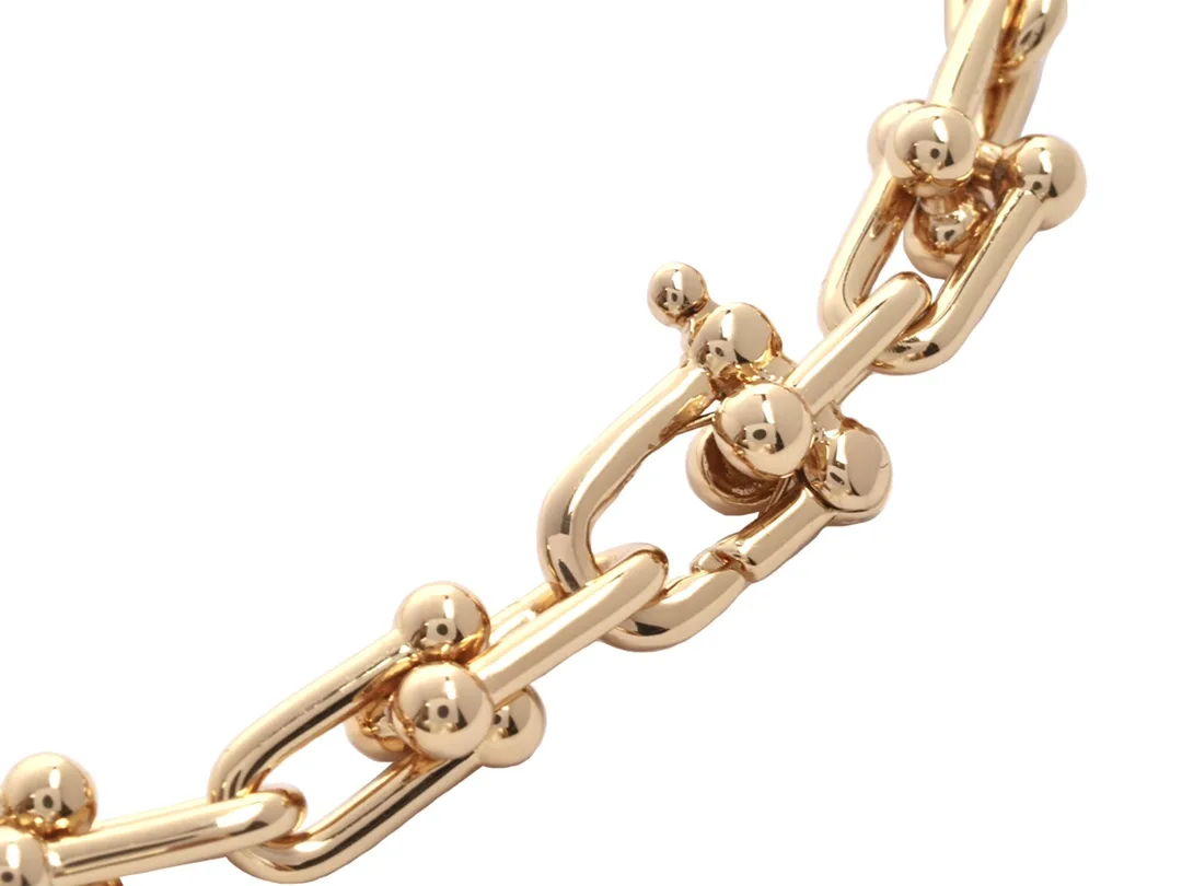 HardWear Graduated Link Necklace (Gold-Plated Titanium Steel) D22017565 — view 3