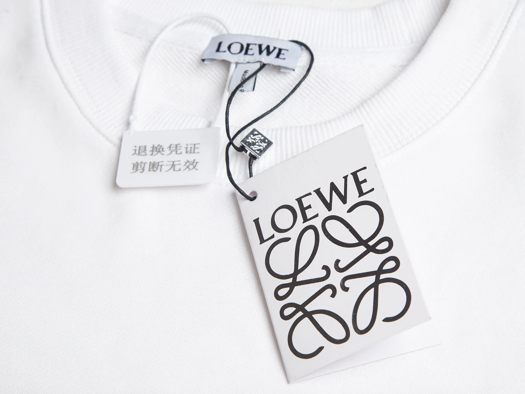 Anagram Embroidered Cotton-Jersey Sweatshirt D20020414 — view 5