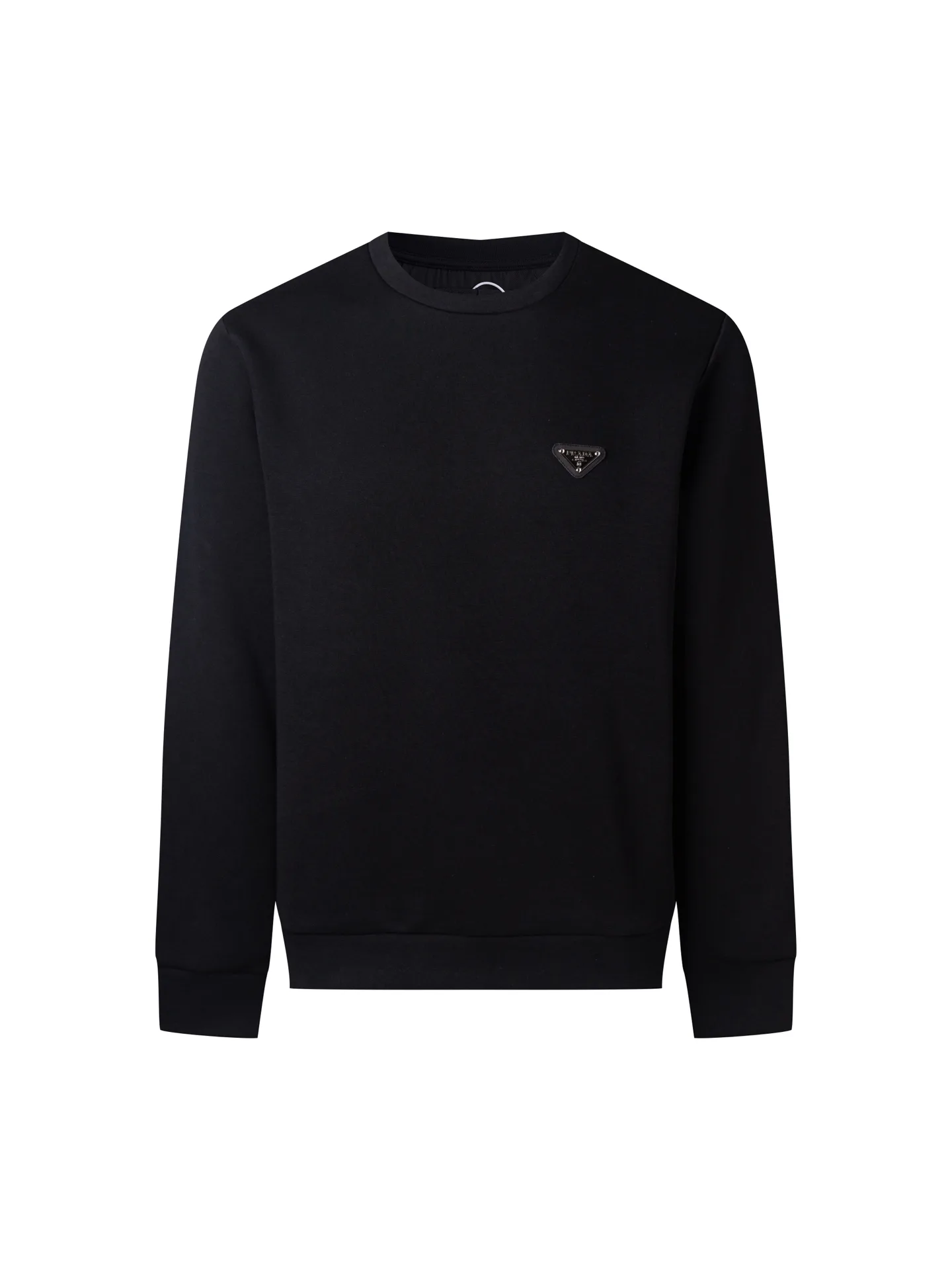 Logo-Patch Cotton-Blend Crew-Neck Sweatshirt D22520418