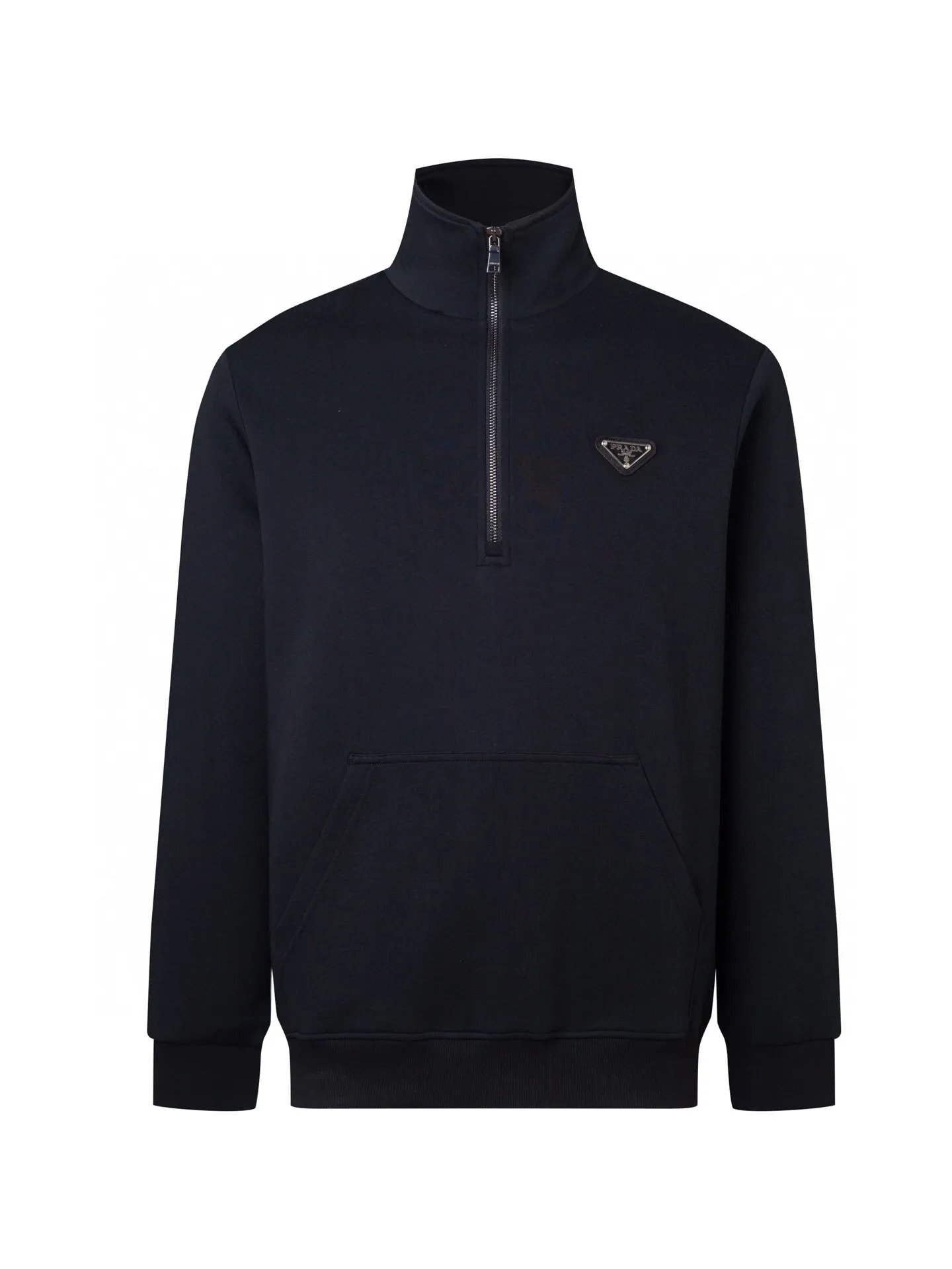 Logo-Badge Half-Zip Cotton Sweatshirt D24520390