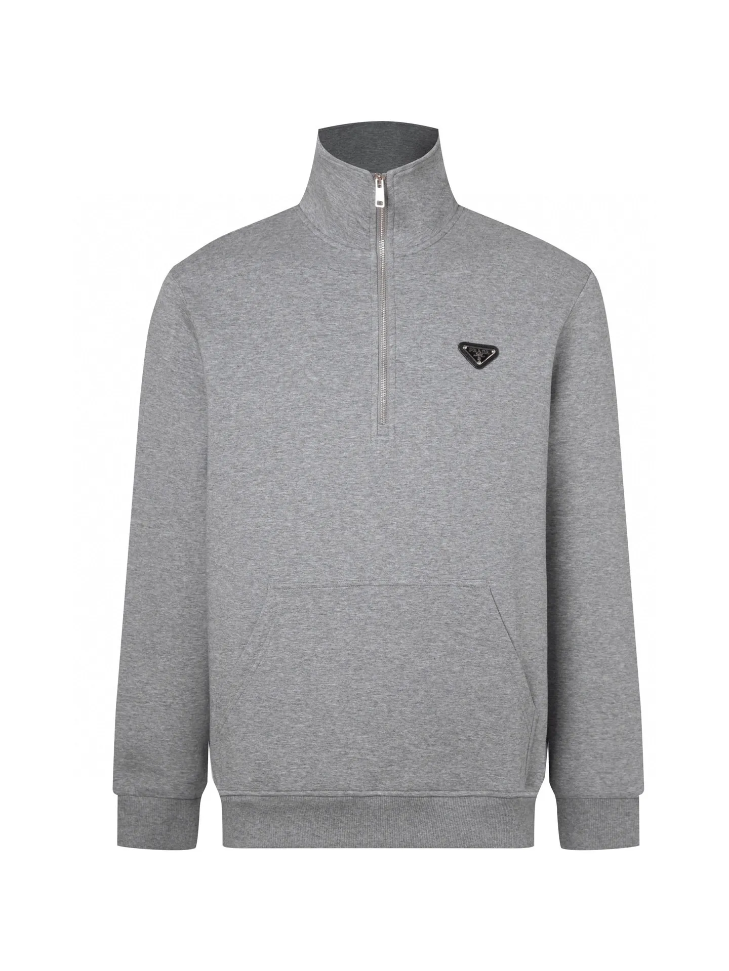 Logo-Badge Half-Zip Cotton Sweatshirt D24520389