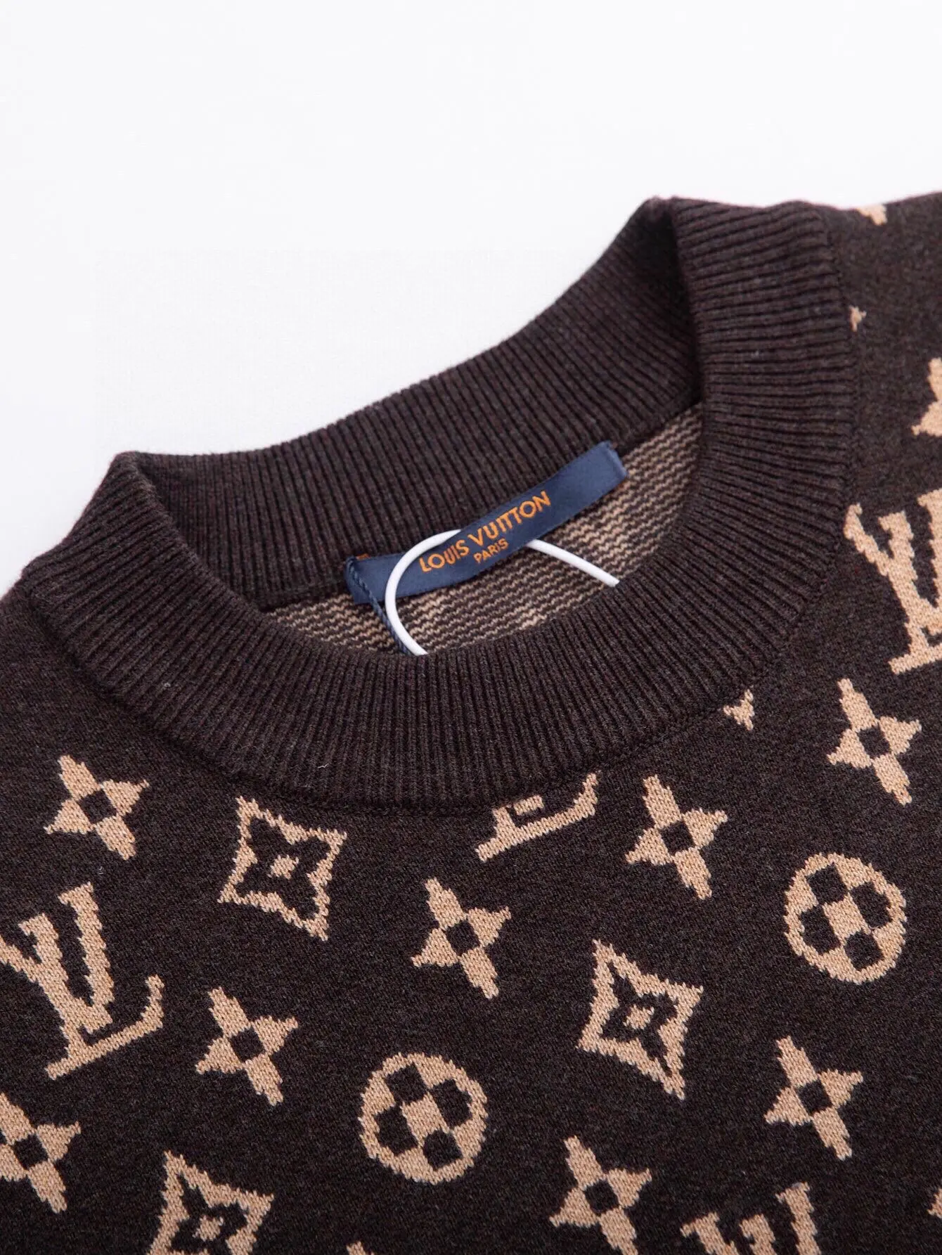 Monogram Jacquard Wool Crew-Neck Sweater D25520395 — view 4