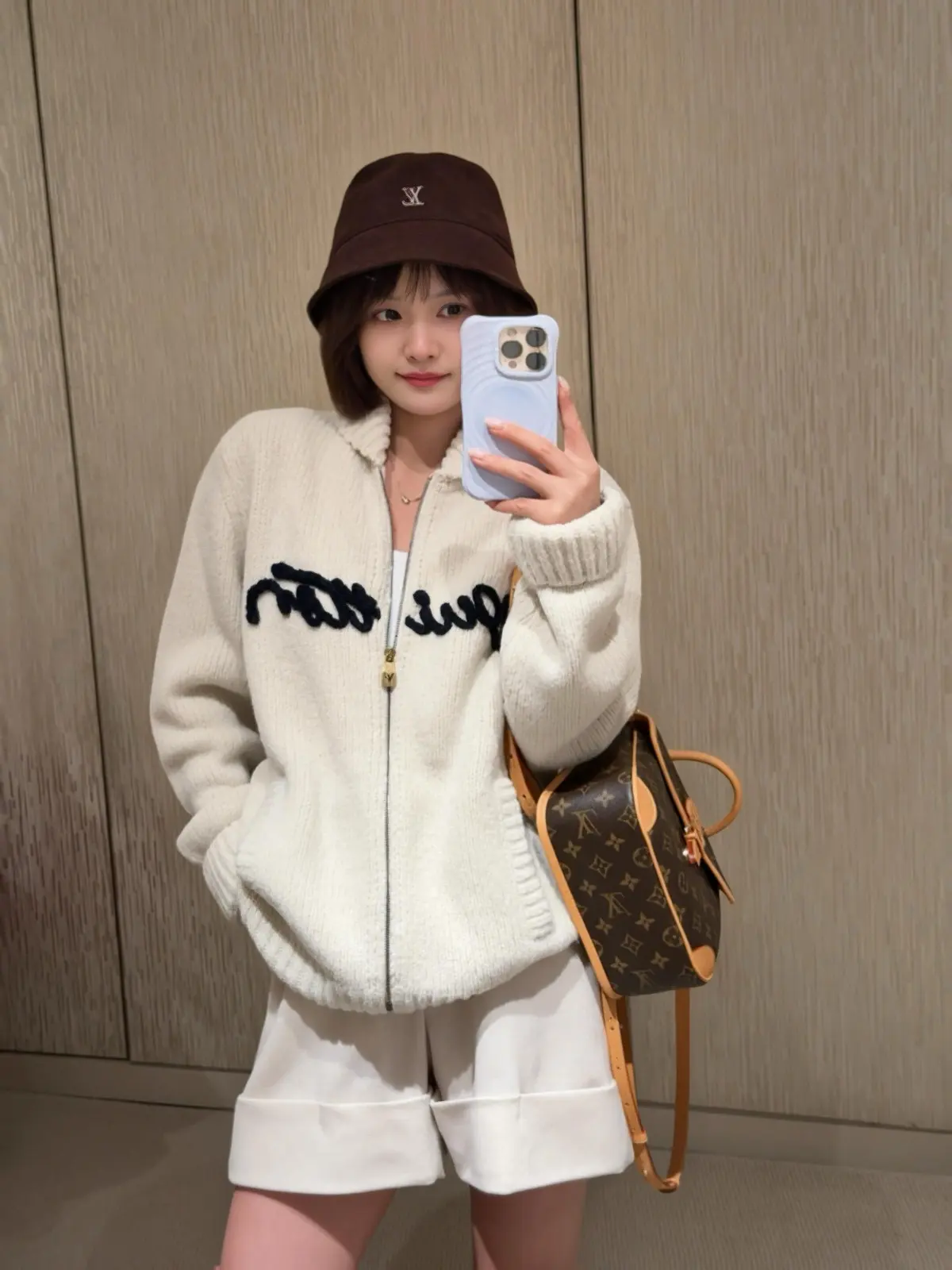 Logo Intarsia Wool-Blend Zip-Up Cardigan D29520402