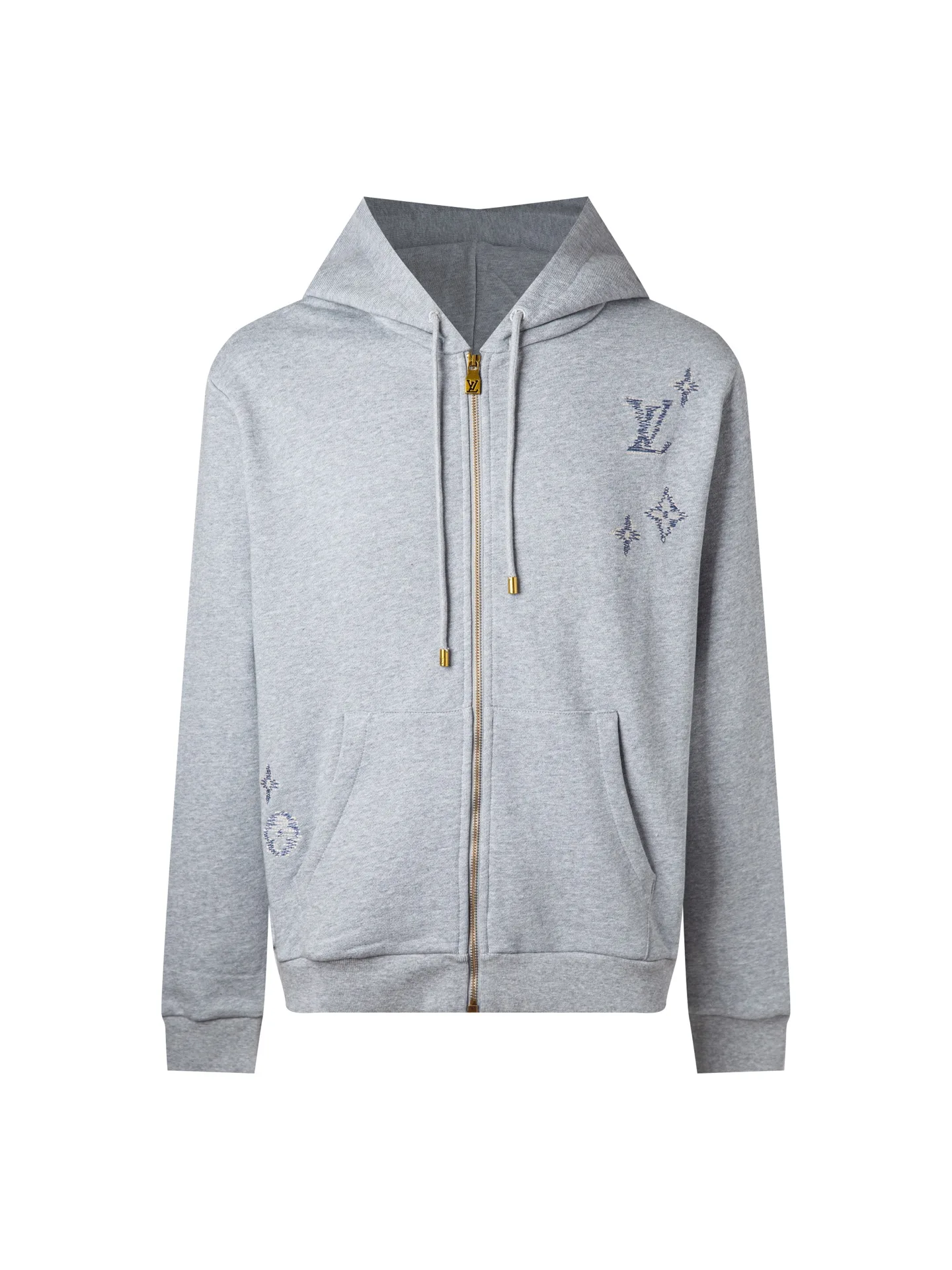 Logo Embroidered Zip-Up Hoodie D30020406