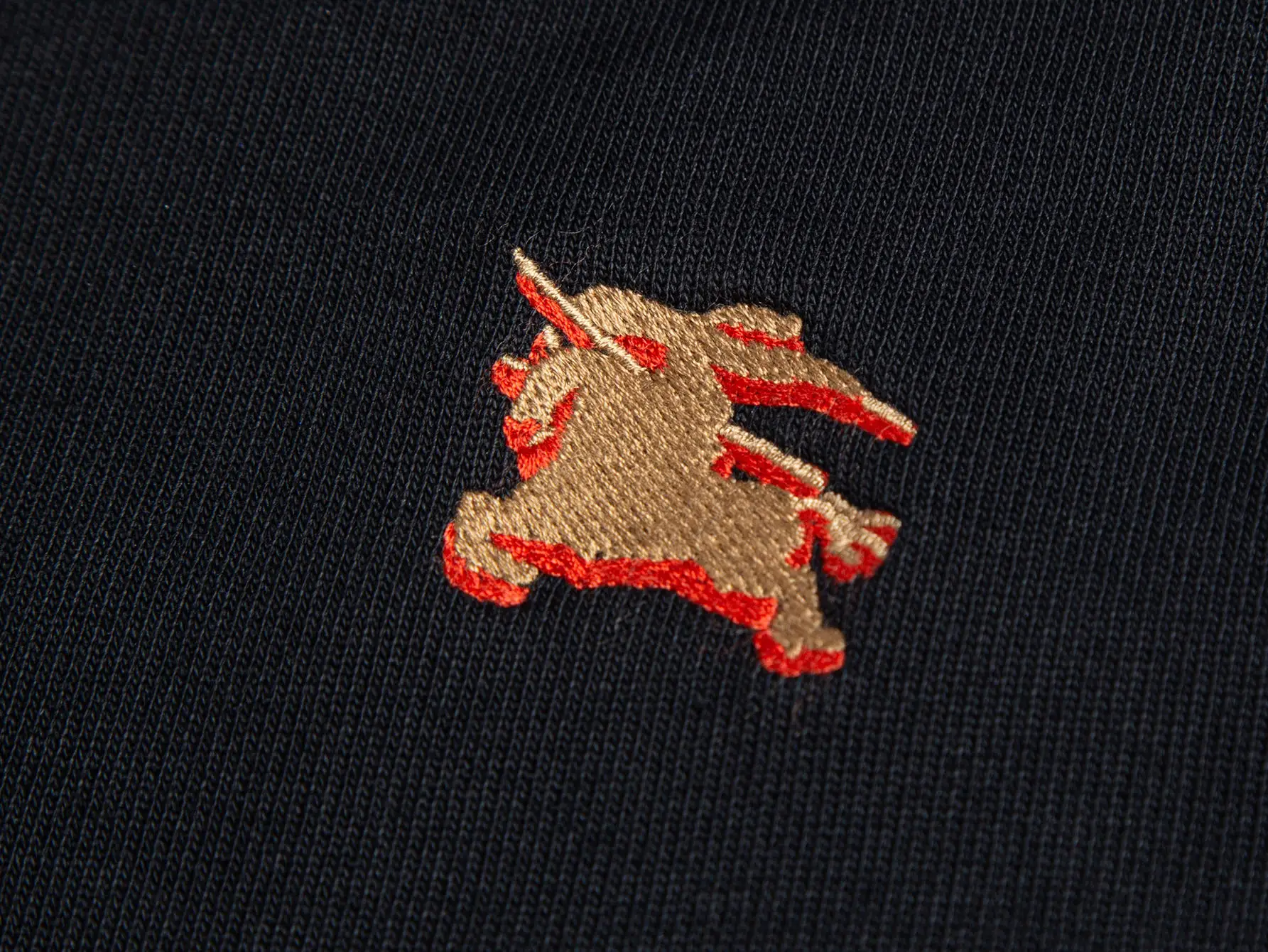 Embroidered Knight Logo Zip-Up Hoodie D30520401 — view 5