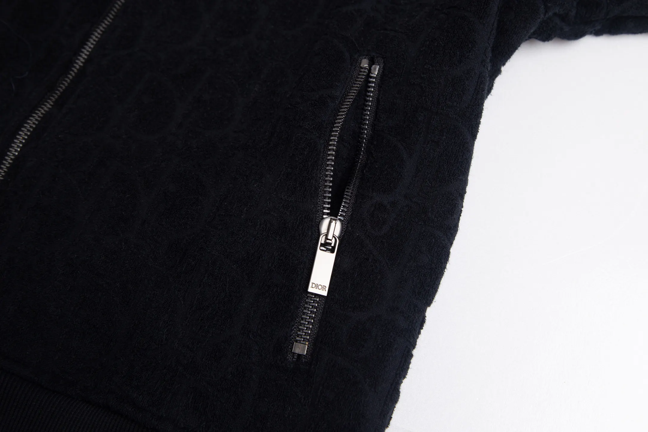 Oblique Jacquard Terry Cotton Zip-Up Jacket D30520410 — view 6