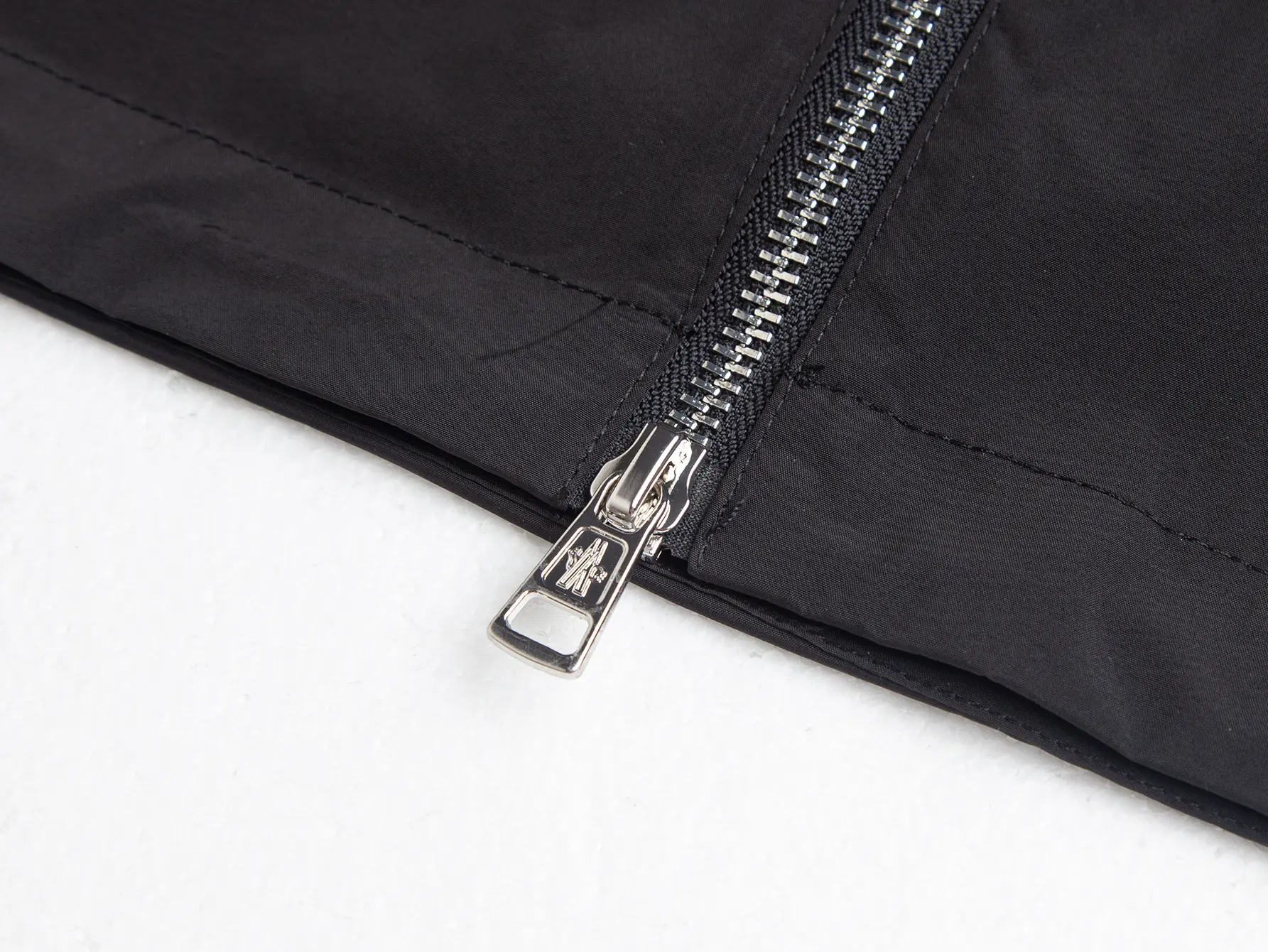 Moncler Hooded Windbreaker Jacket with Grosgrain Trim D31020432 — view 6