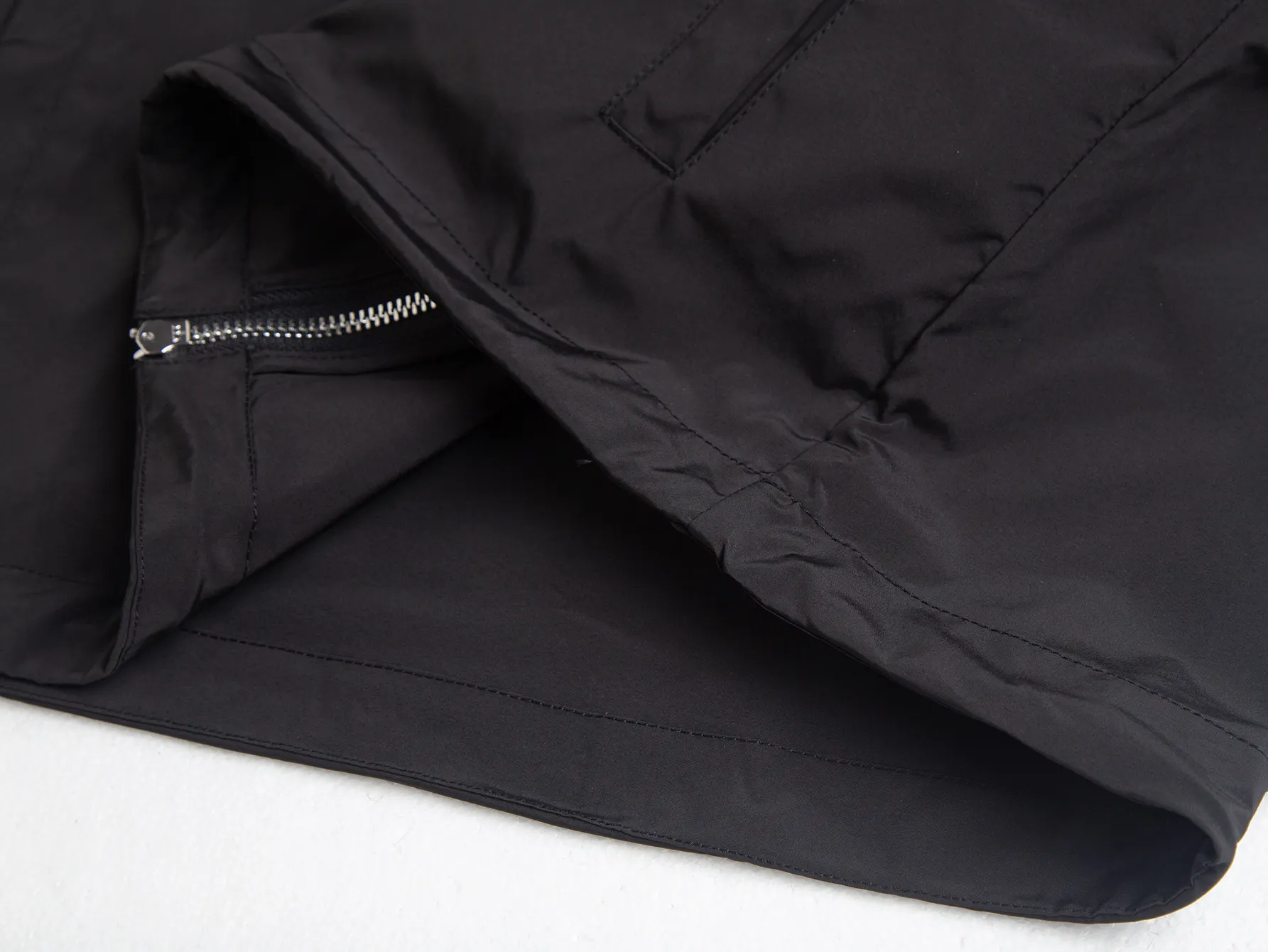 Moncler Hooded Windbreaker Jacket with Grosgrain Trim D31020432 — view 9
