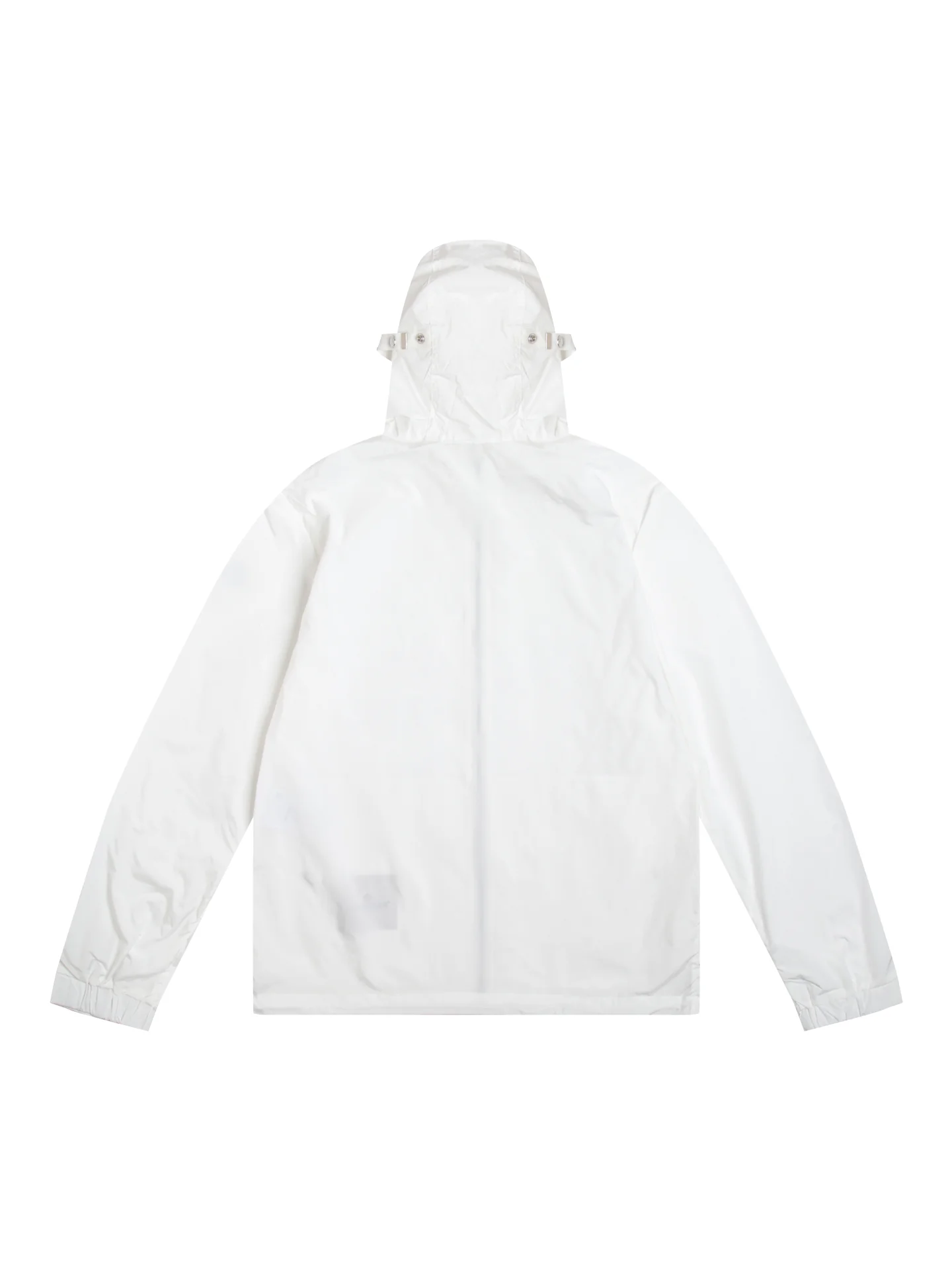 Moncler Hooded Windbreaker Jacket with Logo Patch D31020433 — view 2