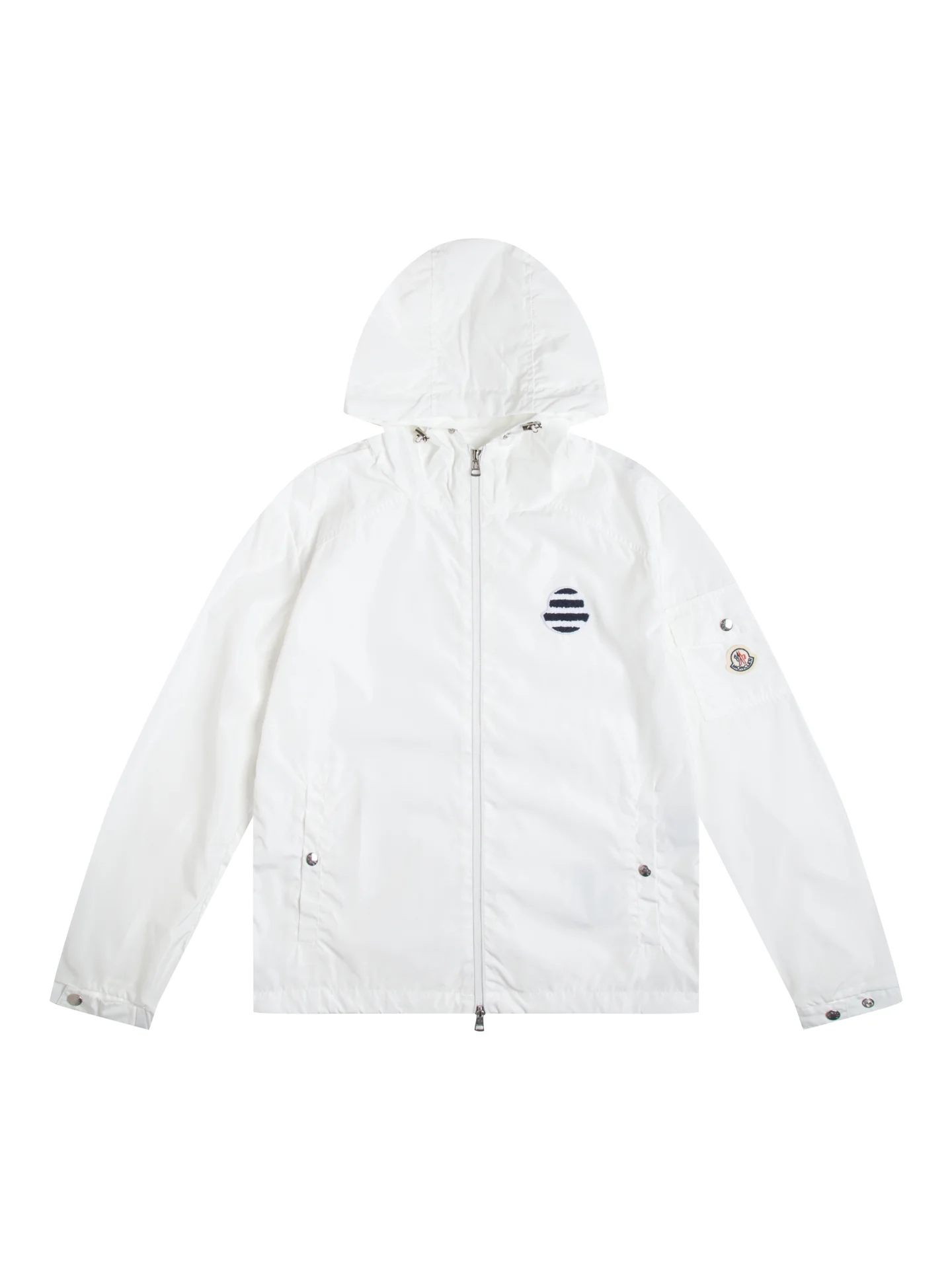 Logo-Appliquéd Hooded Windbreaker Jacket D31020430