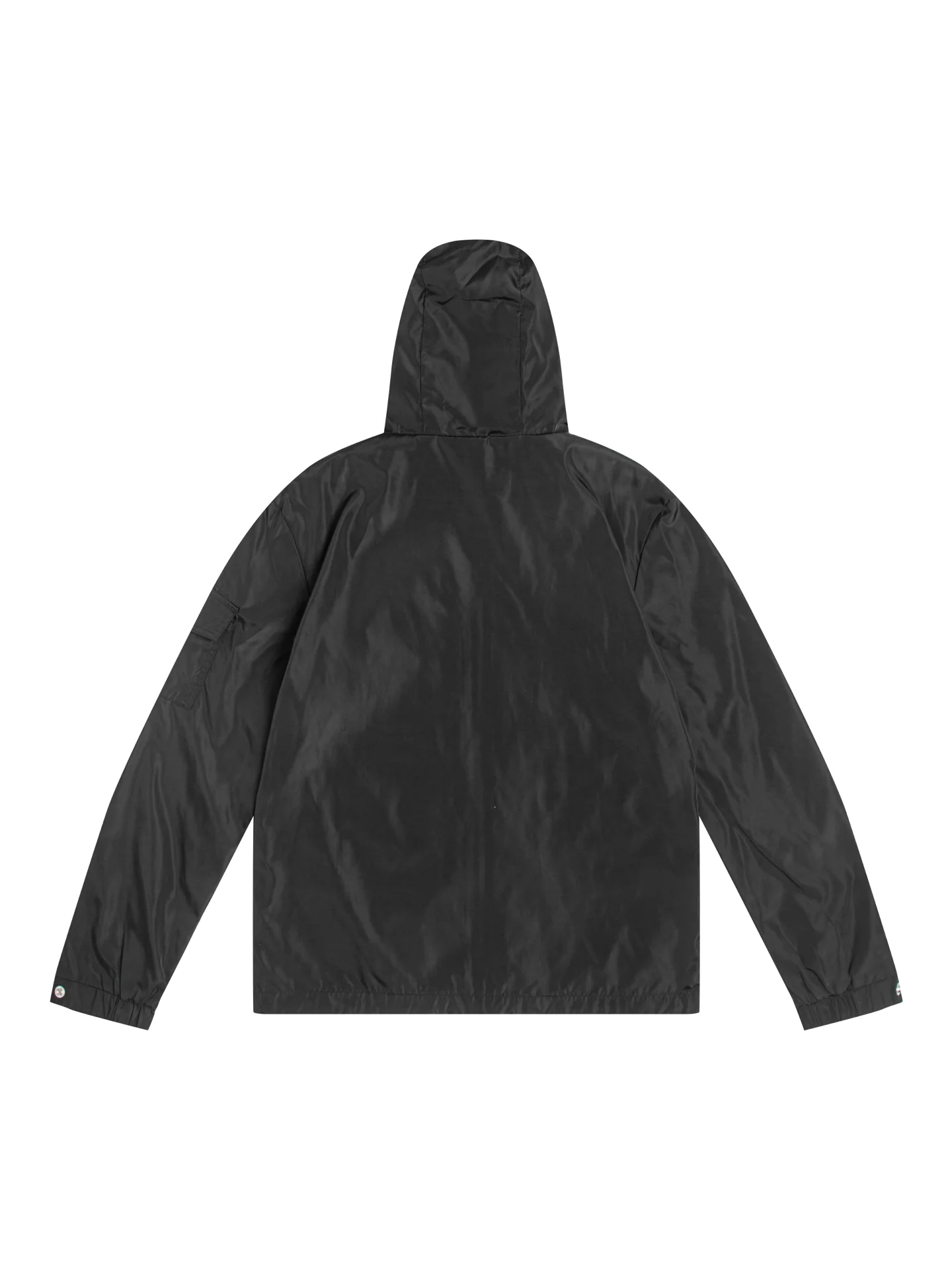Moncler Hooded Windbreaker Jacket with Tricolour Trim D31020437 — view 2