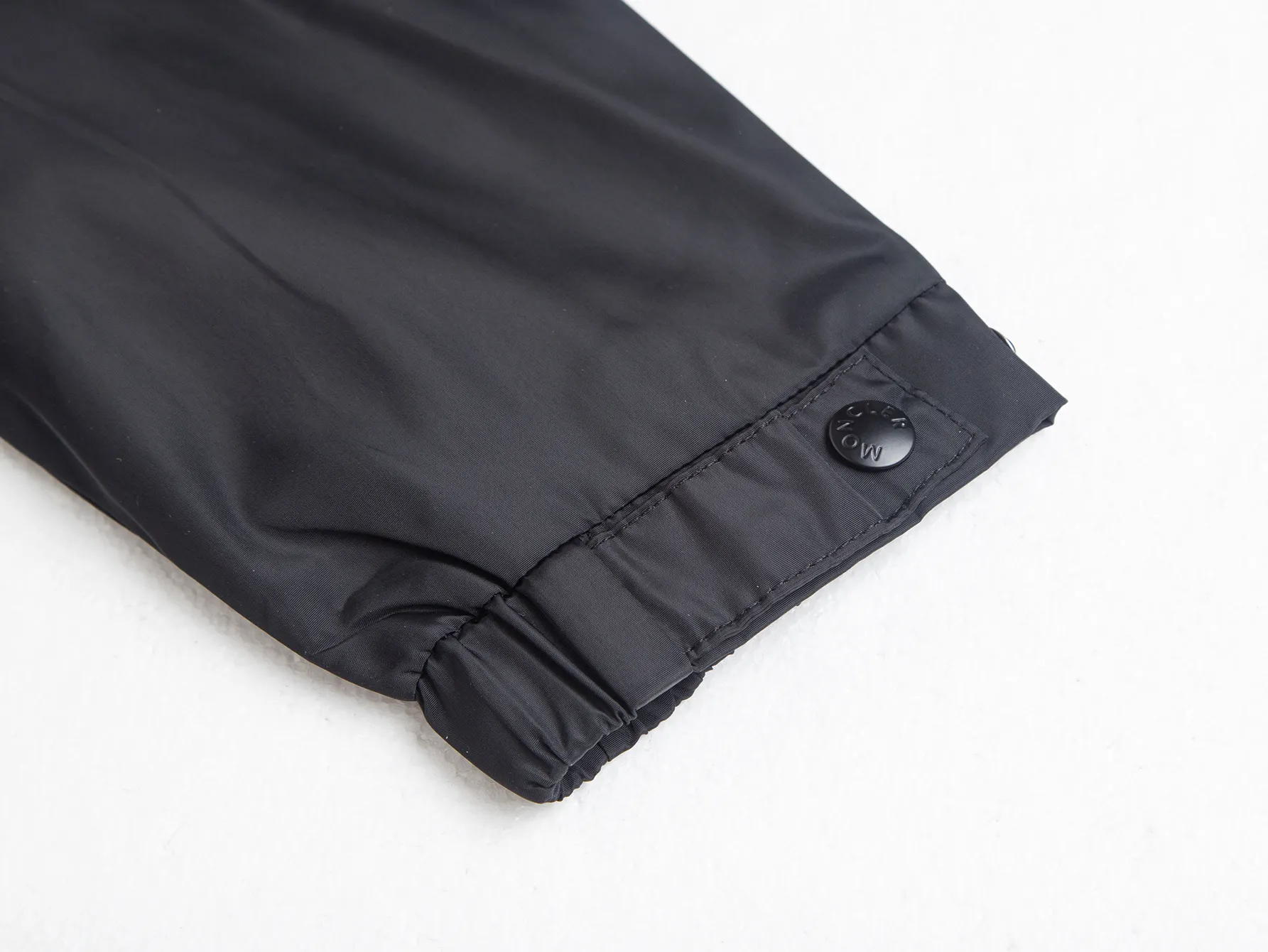 Moncler Hooded Windbreaker Jacket with Tricolour Trim D31020437 — view 9