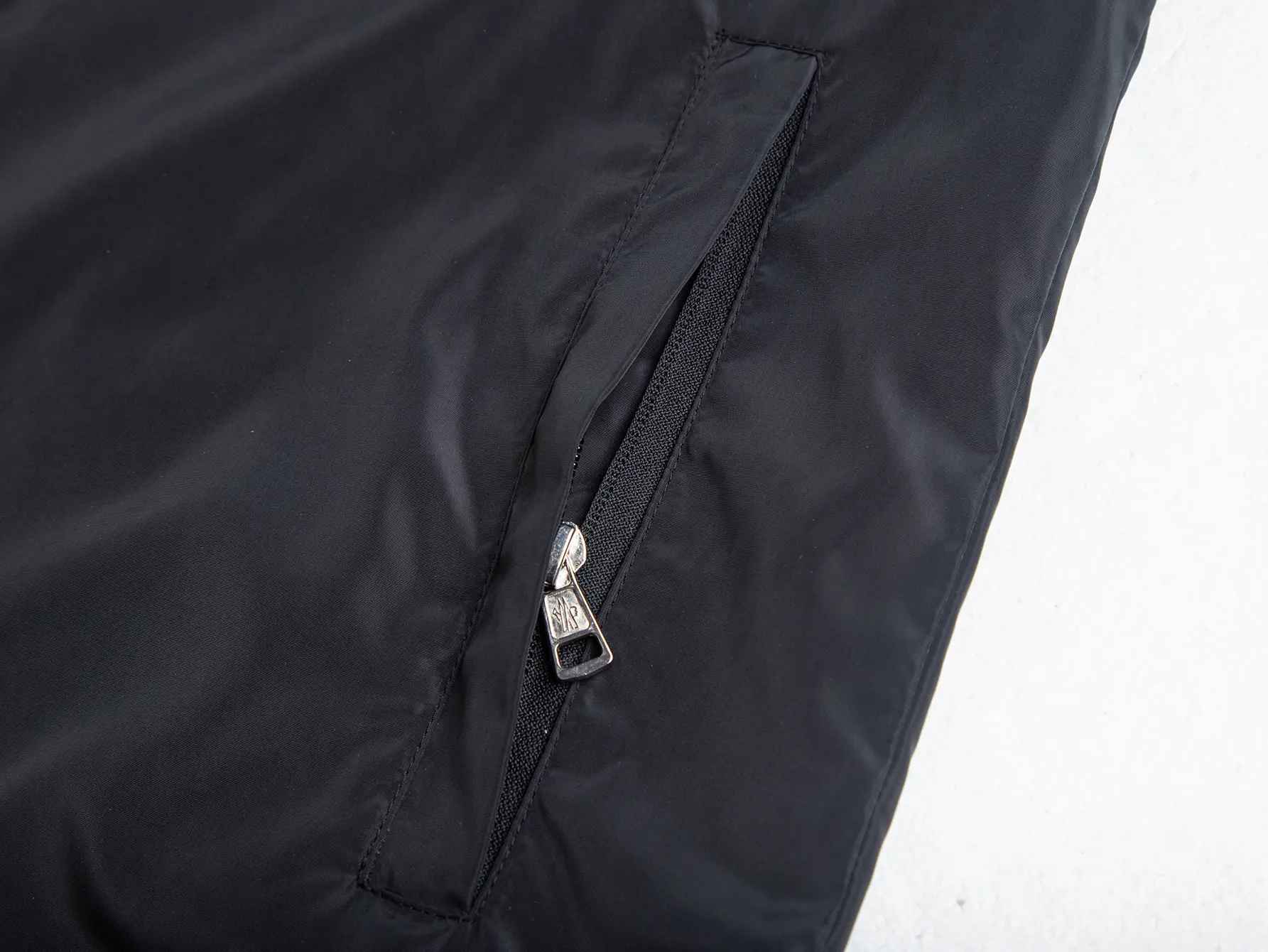 Moncler Hooded Windbreaker Jacket with Tricolour Trim D31020437 — view 12