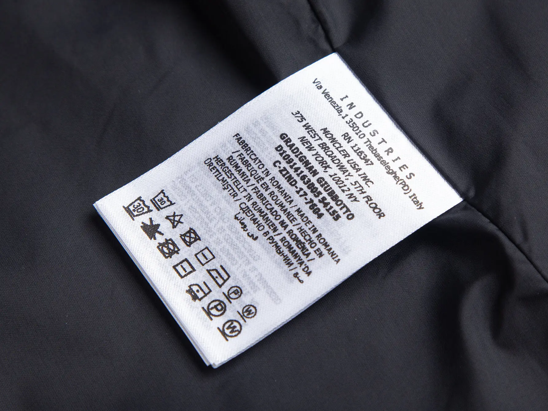 Moncler Hooded Windbreaker Jacket with Tricolour Trim D31020437 — view 13