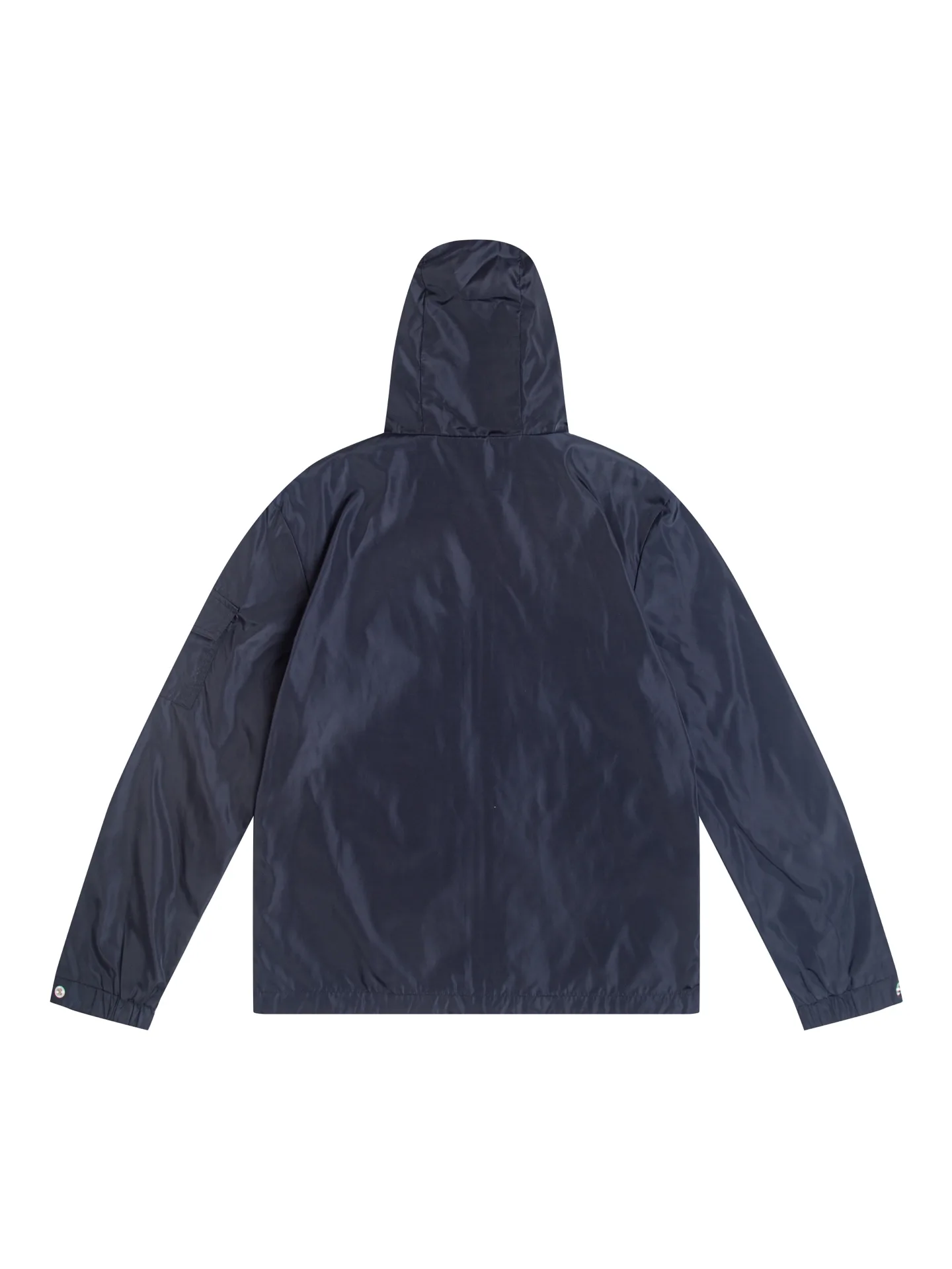 Moncler Hooded Windbreaker Jacket with Tricolour Trim D31020436 — view 2