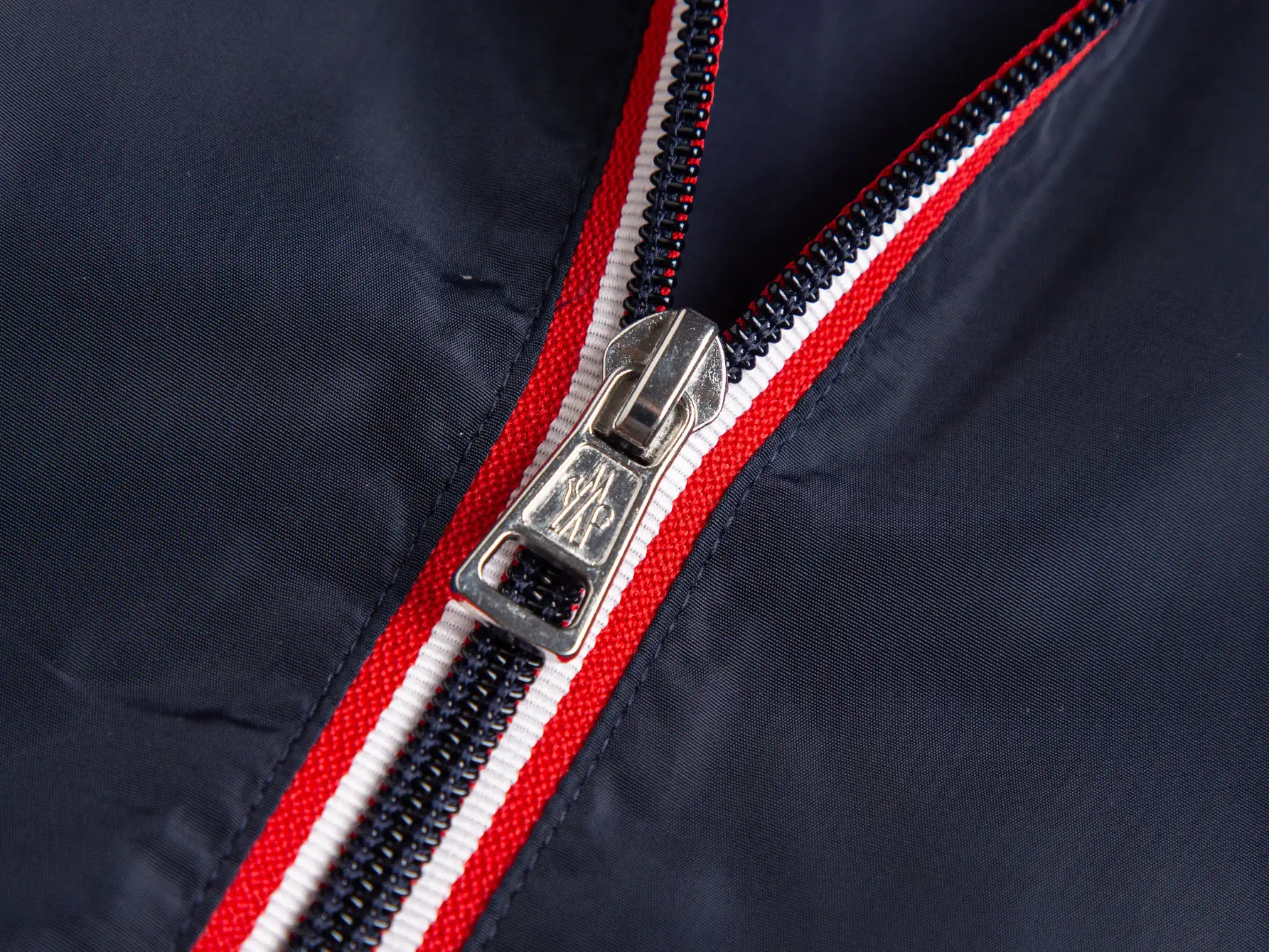 Moncler Hooded Windbreaker Jacket with Tricolour Trim D31020436 — view 3