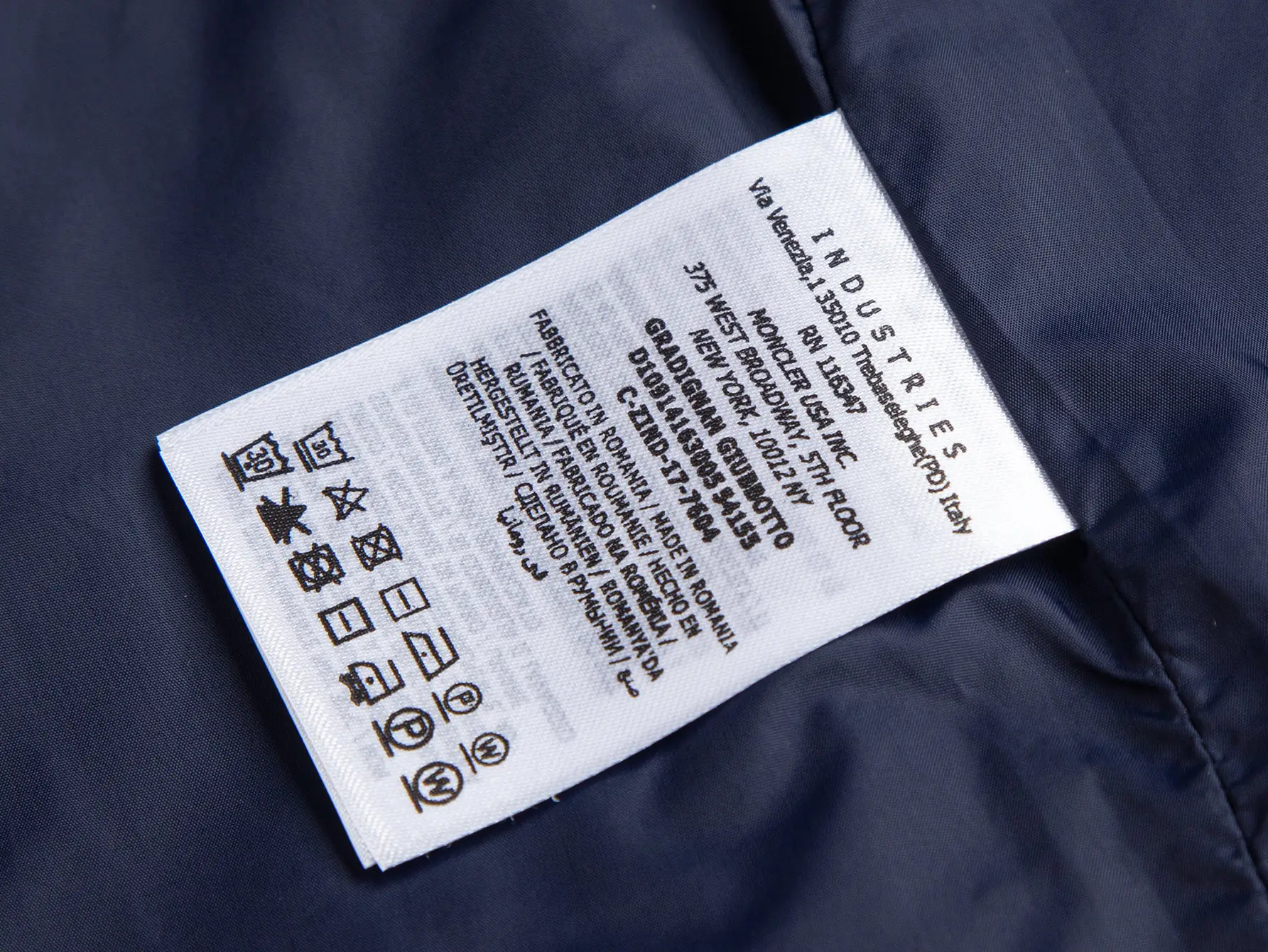Moncler Hooded Windbreaker Jacket with Tricolour Trim D31020436 — view 13