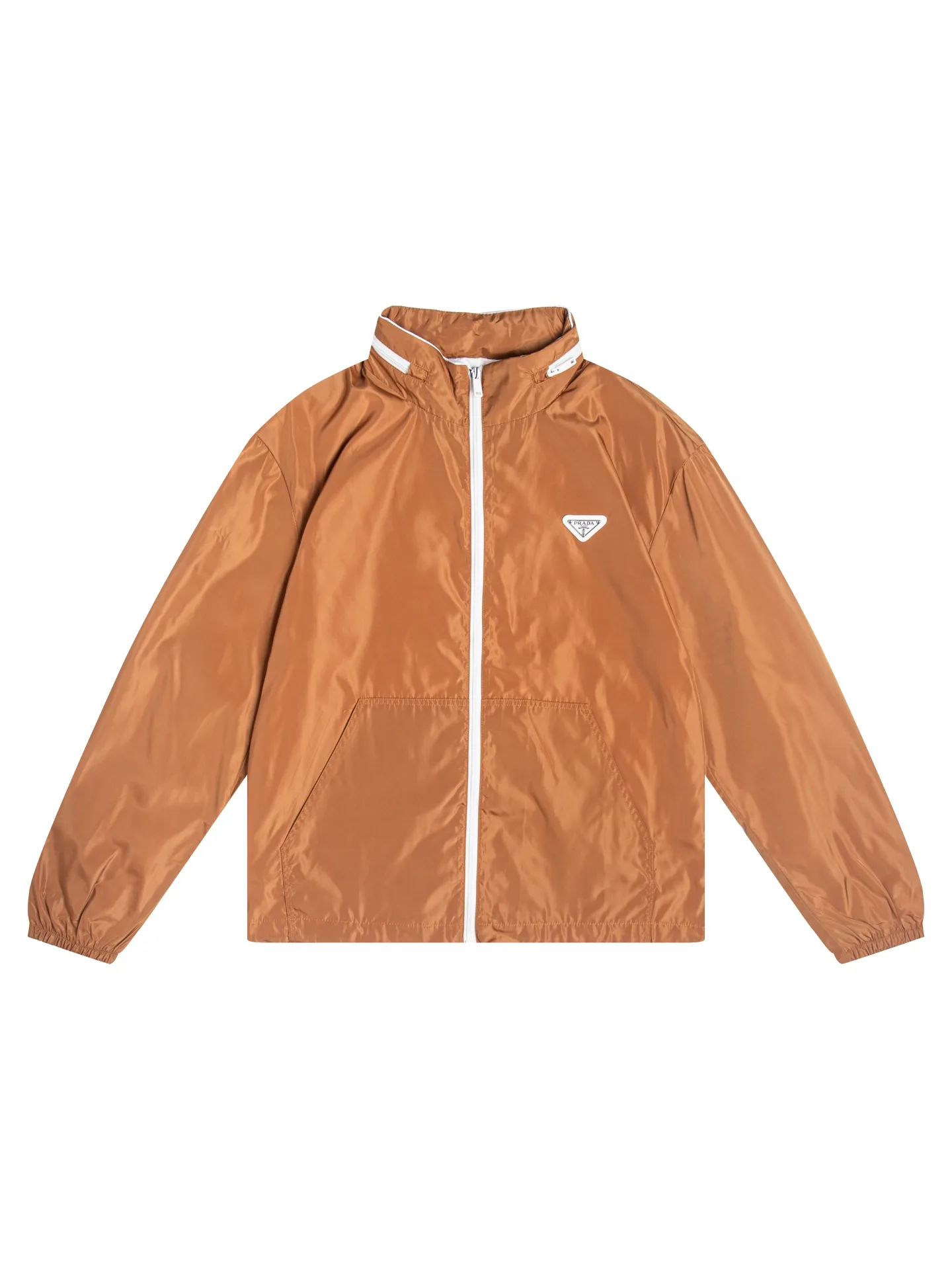 Logo-Appliquéd Hooded Shell Windbreaker Jacket D32020444