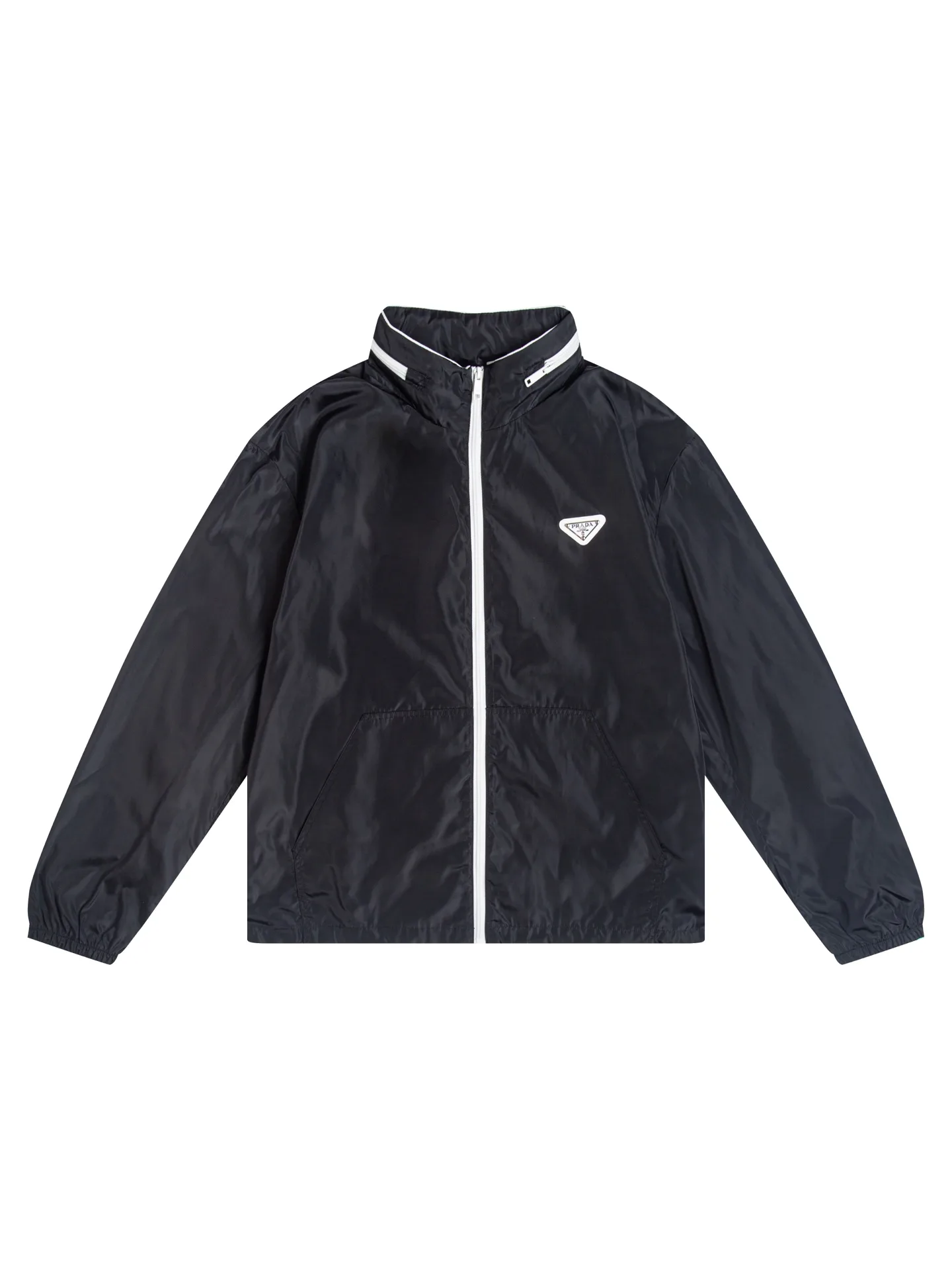 Logo-Appliqué Hooded Windbreaker Jacket D32020445