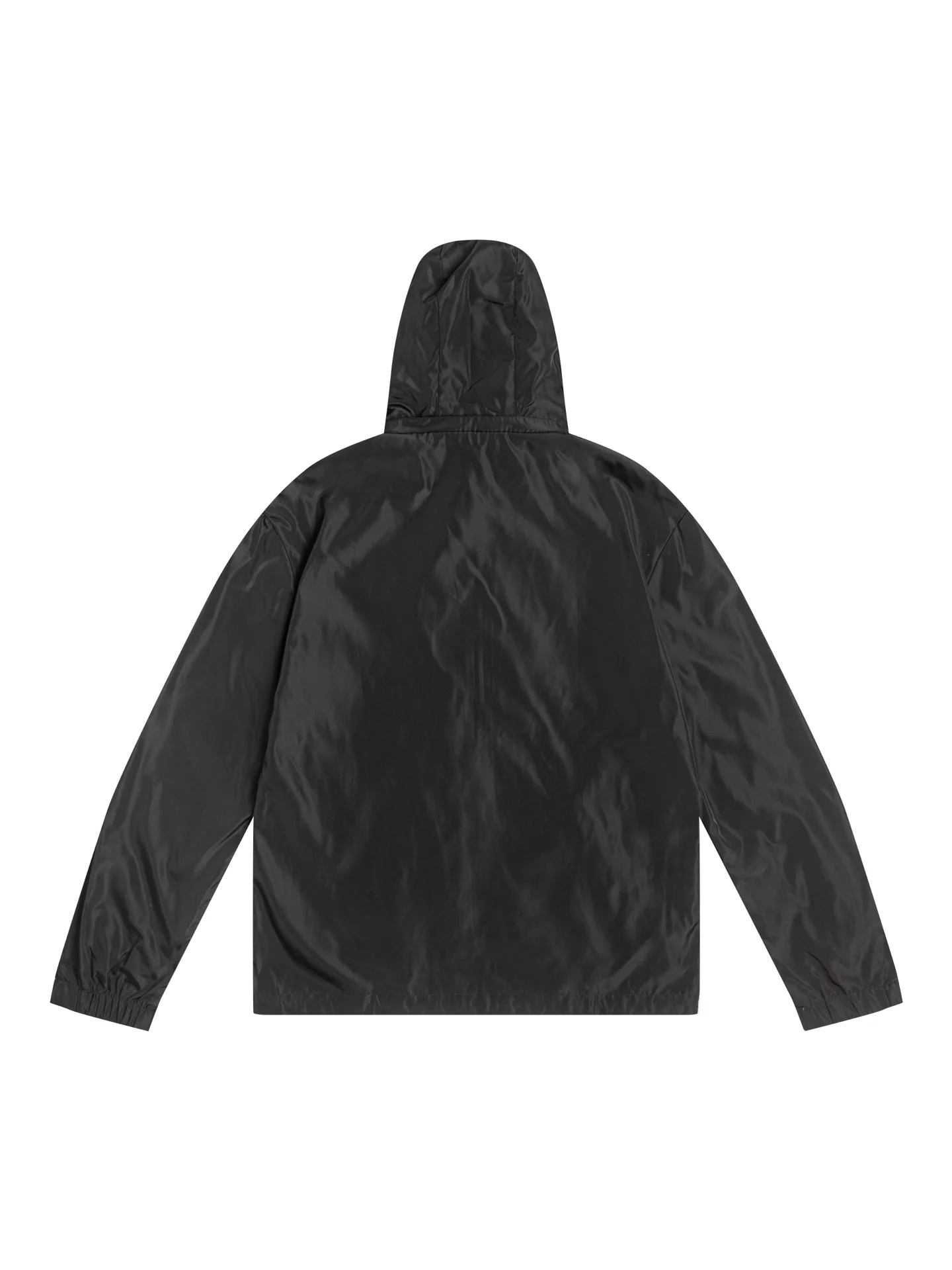 Reversible Hooded Windbreaker Jacket with Triangle Logo D35020440 — view 3