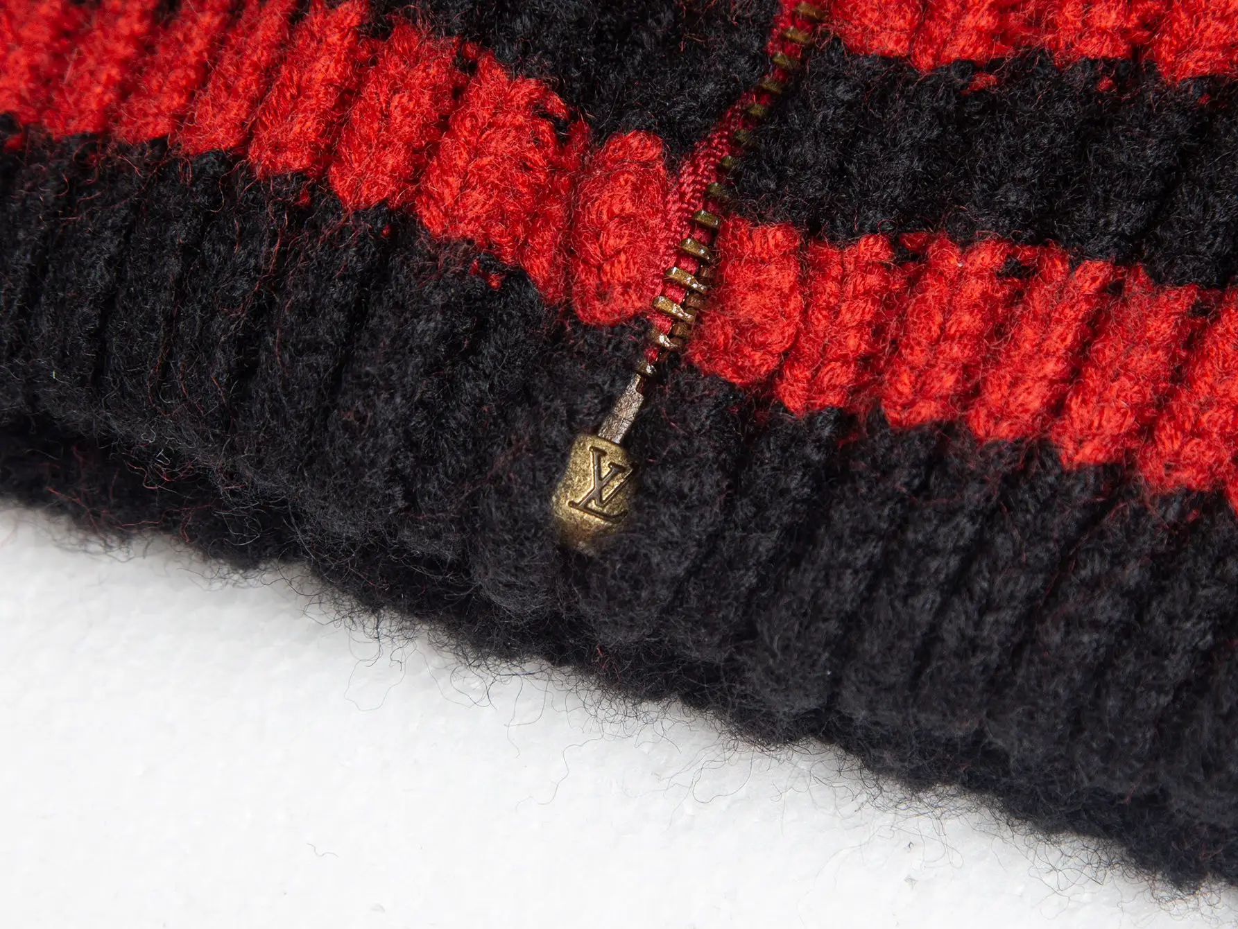 Damier Jacquard Wool-Blend Half-Zip Sweater D35520386 — view 11