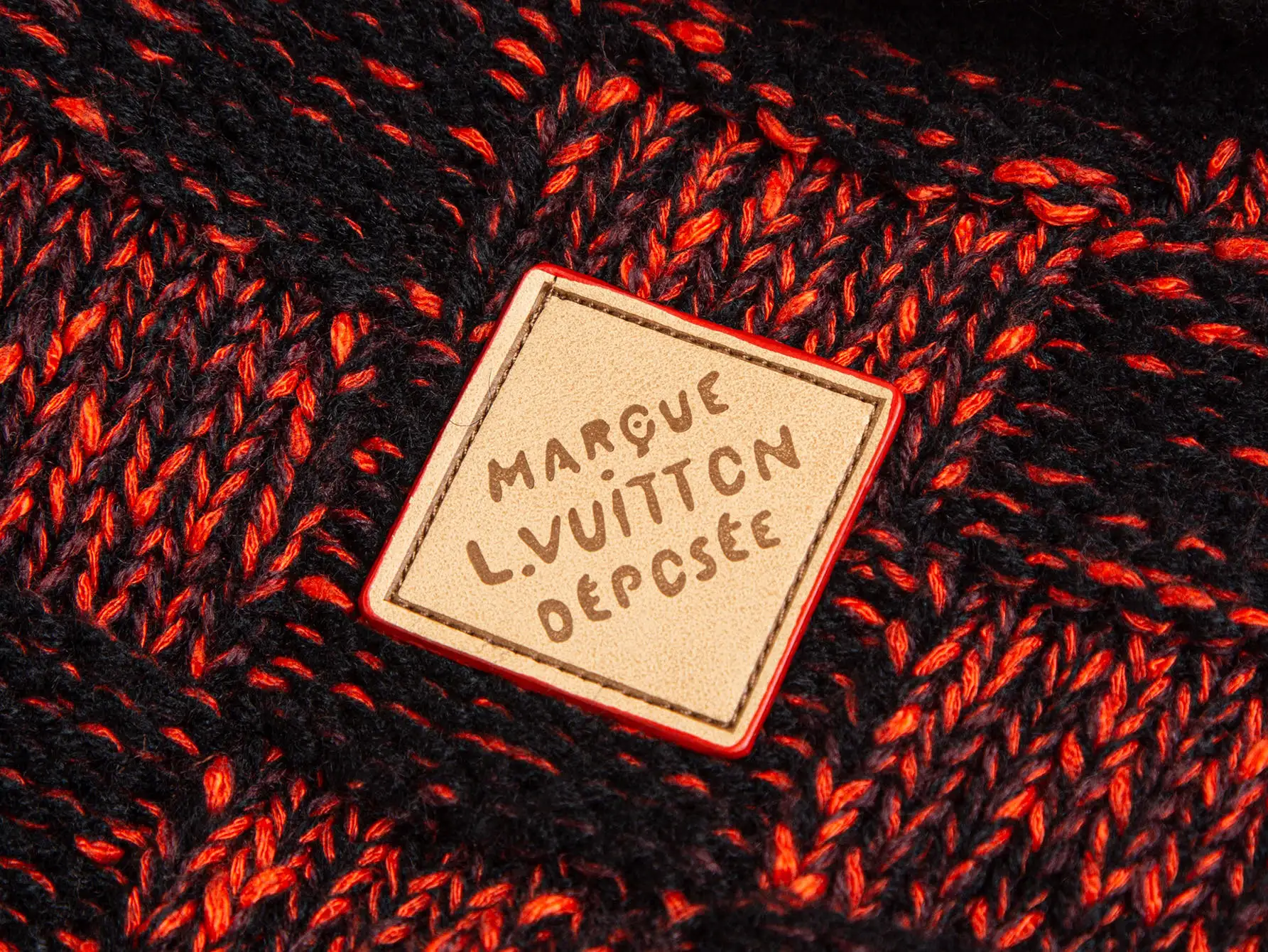 Damier Jacquard Wool-Blend Half-Zip Sweater D35520386 — view 12