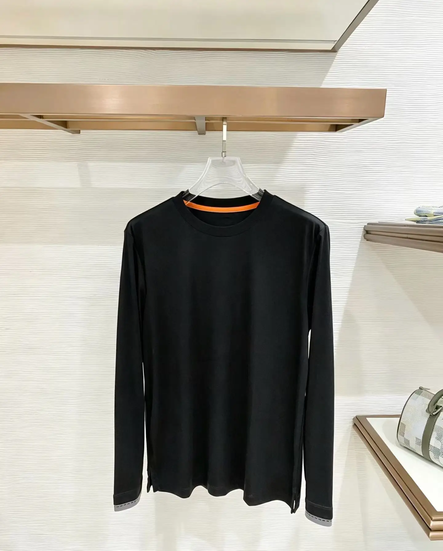 Mercerized Cotton Long-Sleeve T-Shirt D17521513