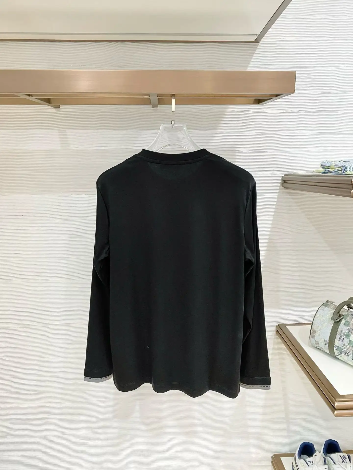 Mercerized Cotton Long-Sleeve T-Shirt D17521513 — view 2