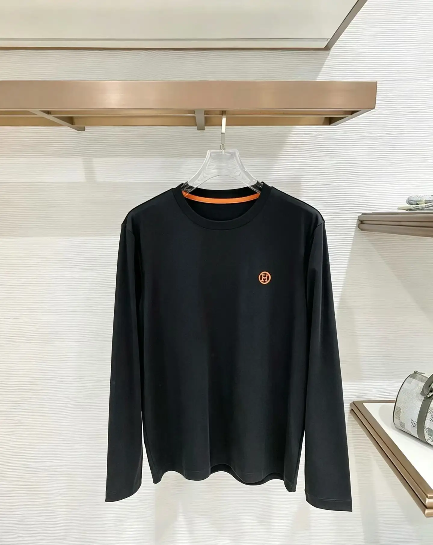 Mercerized Cotton Long-Sleeve T-Shirt D11521507