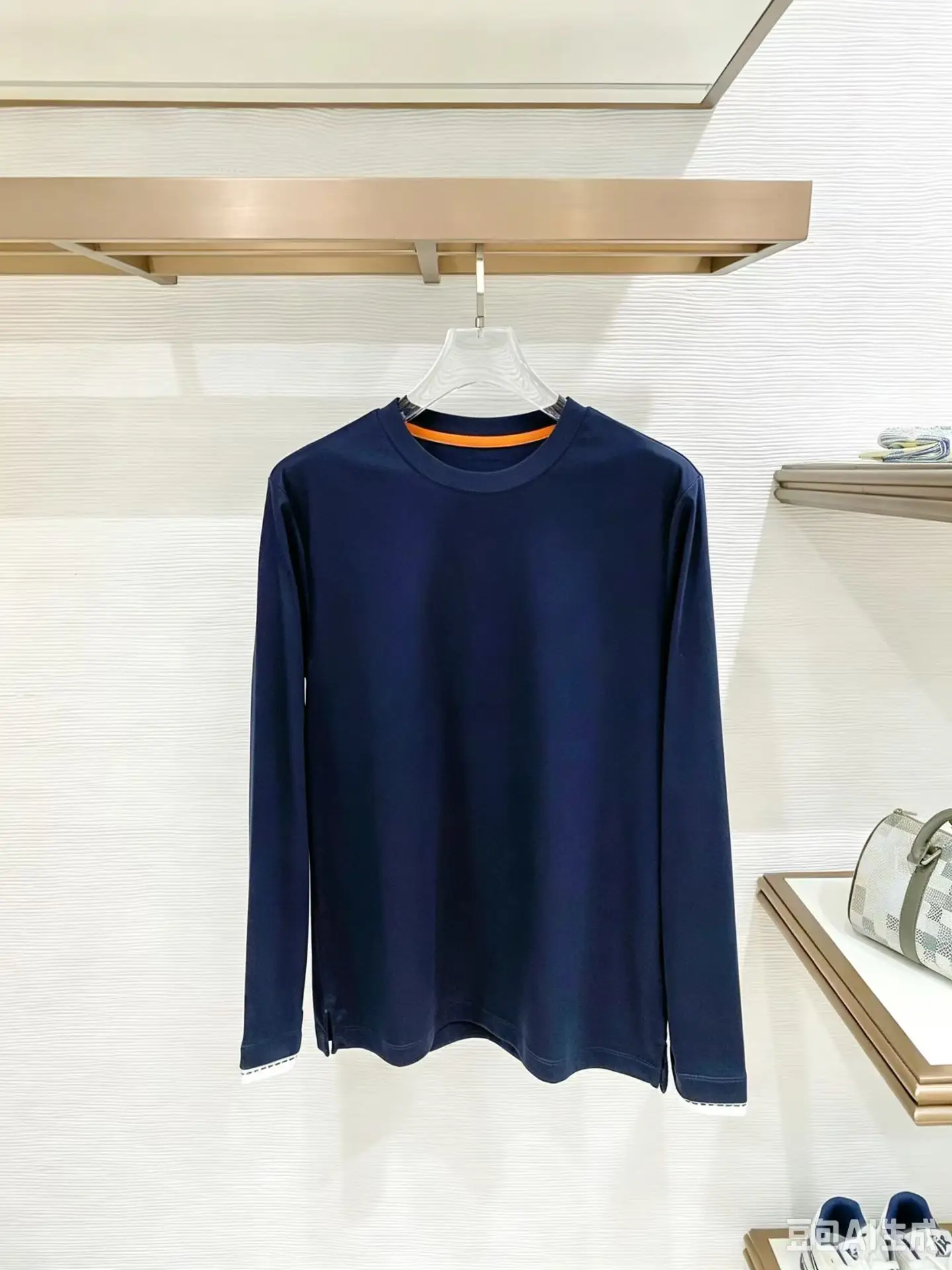 Mercerized Cotton Long-Sleeve T-Shirt D11521511
