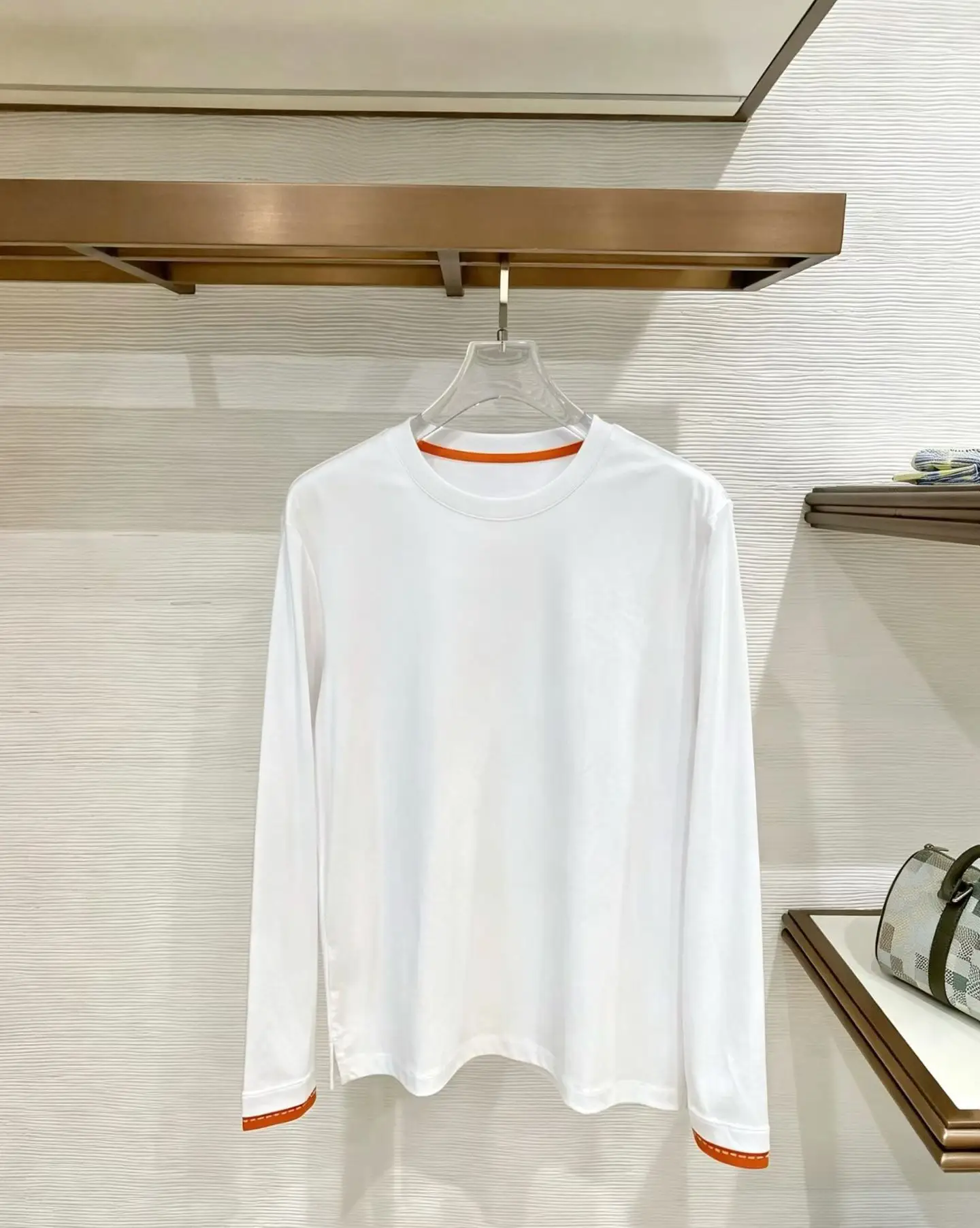 Mercerized Cotton Long-Sleeve T-Shirt D11521512