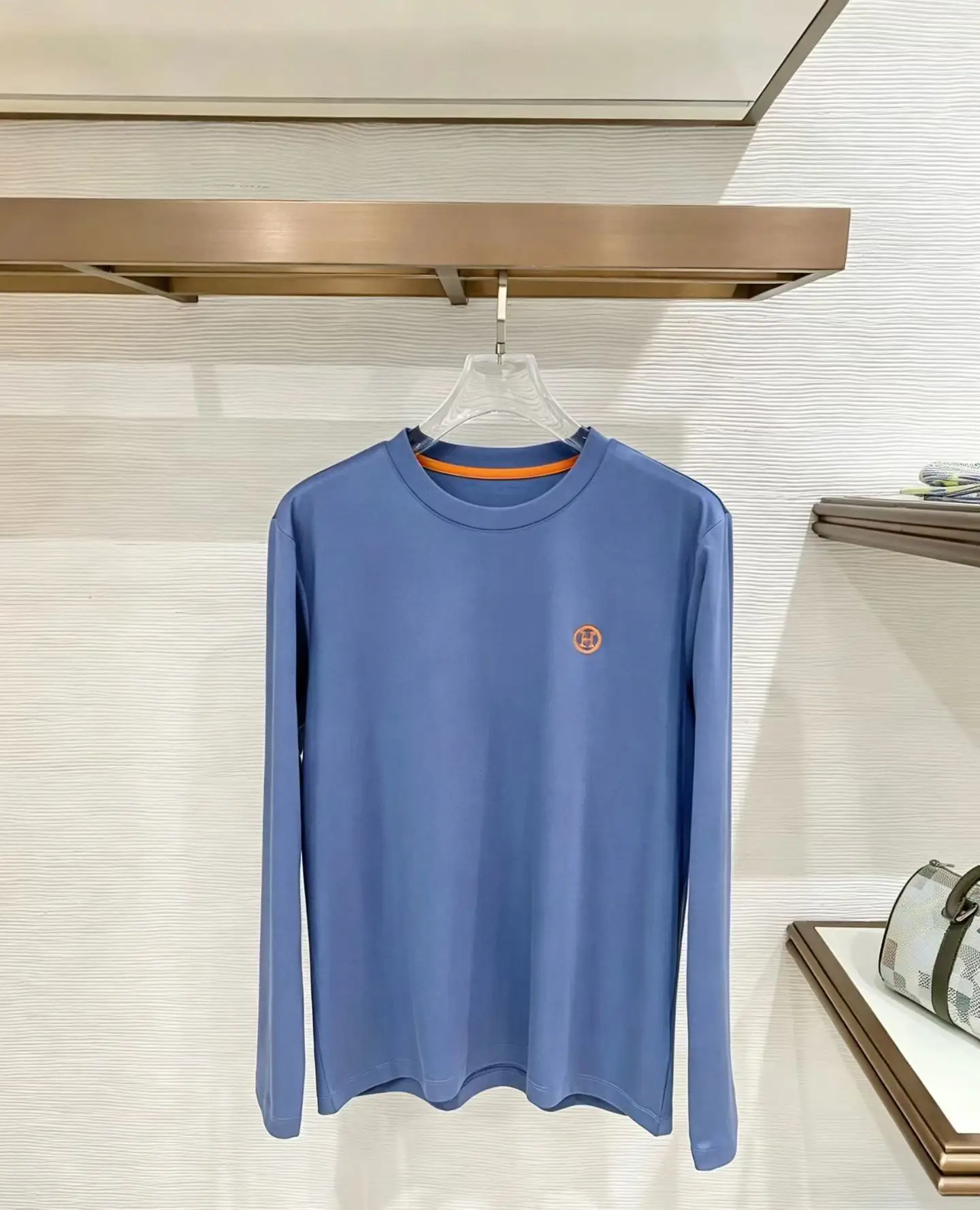 Mercerized Cotton Long-Sleeve T-Shirt D11521505