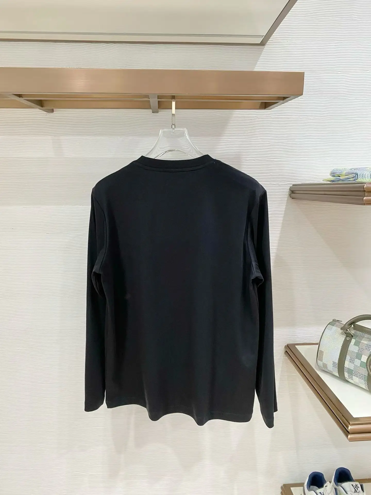 Embroidered Mercerized Cotton Long-Sleeve T-Shirt D11521504 — view 2