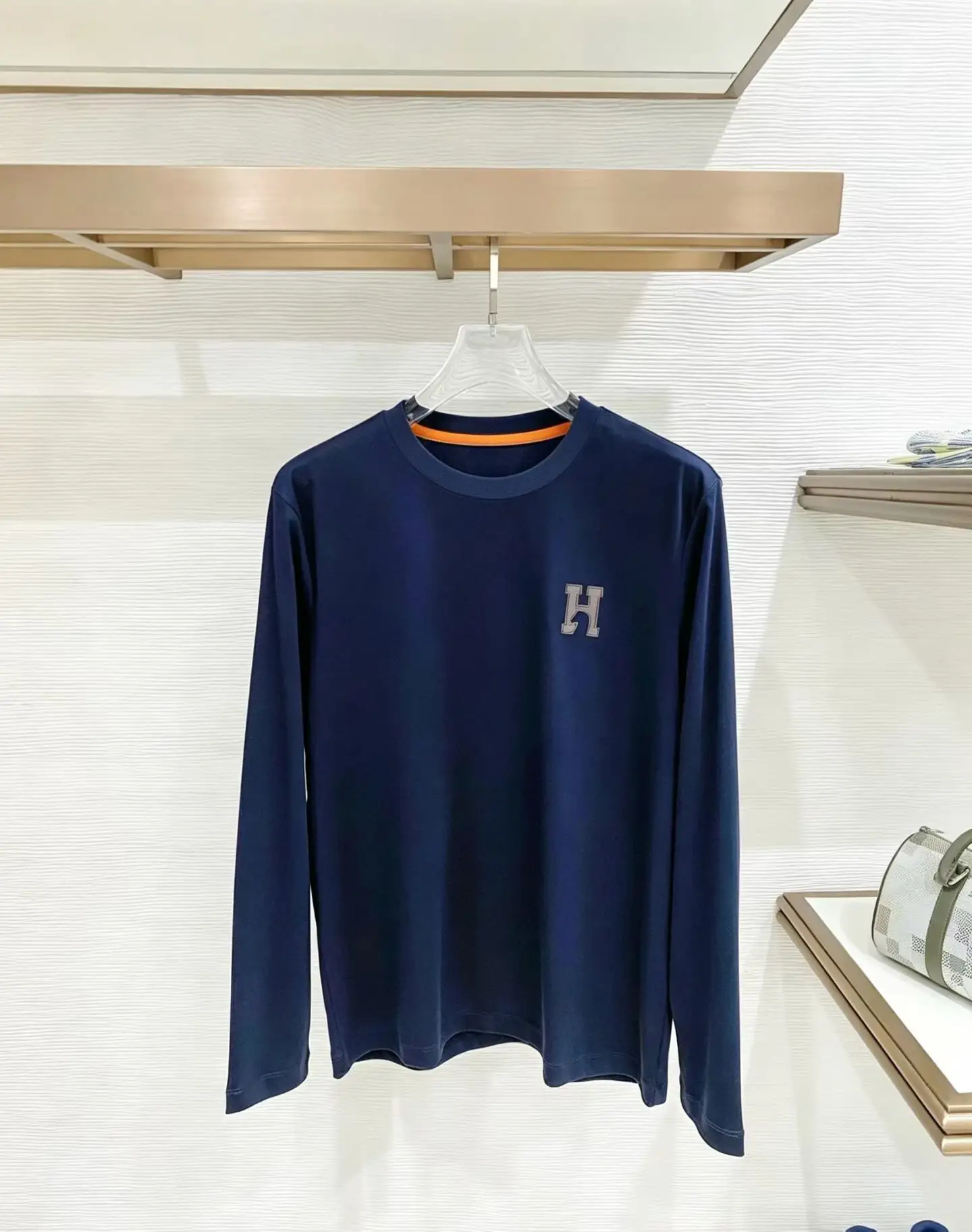 Mercerized Cotton Long-Sleeve T-Shirt D11521508
