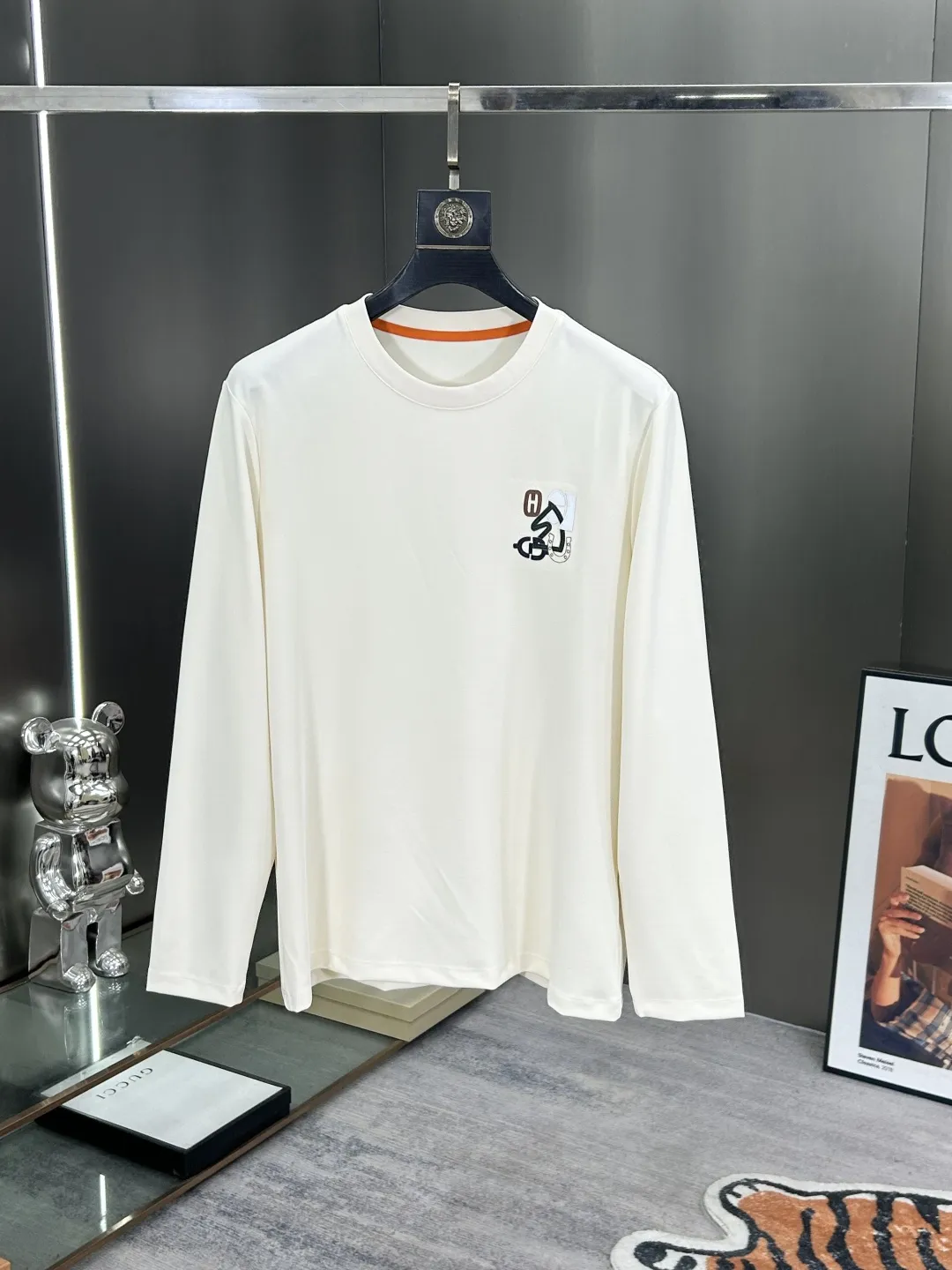 Embroidered Logo Long-Sleeve Cotton T-Shirt D11521500