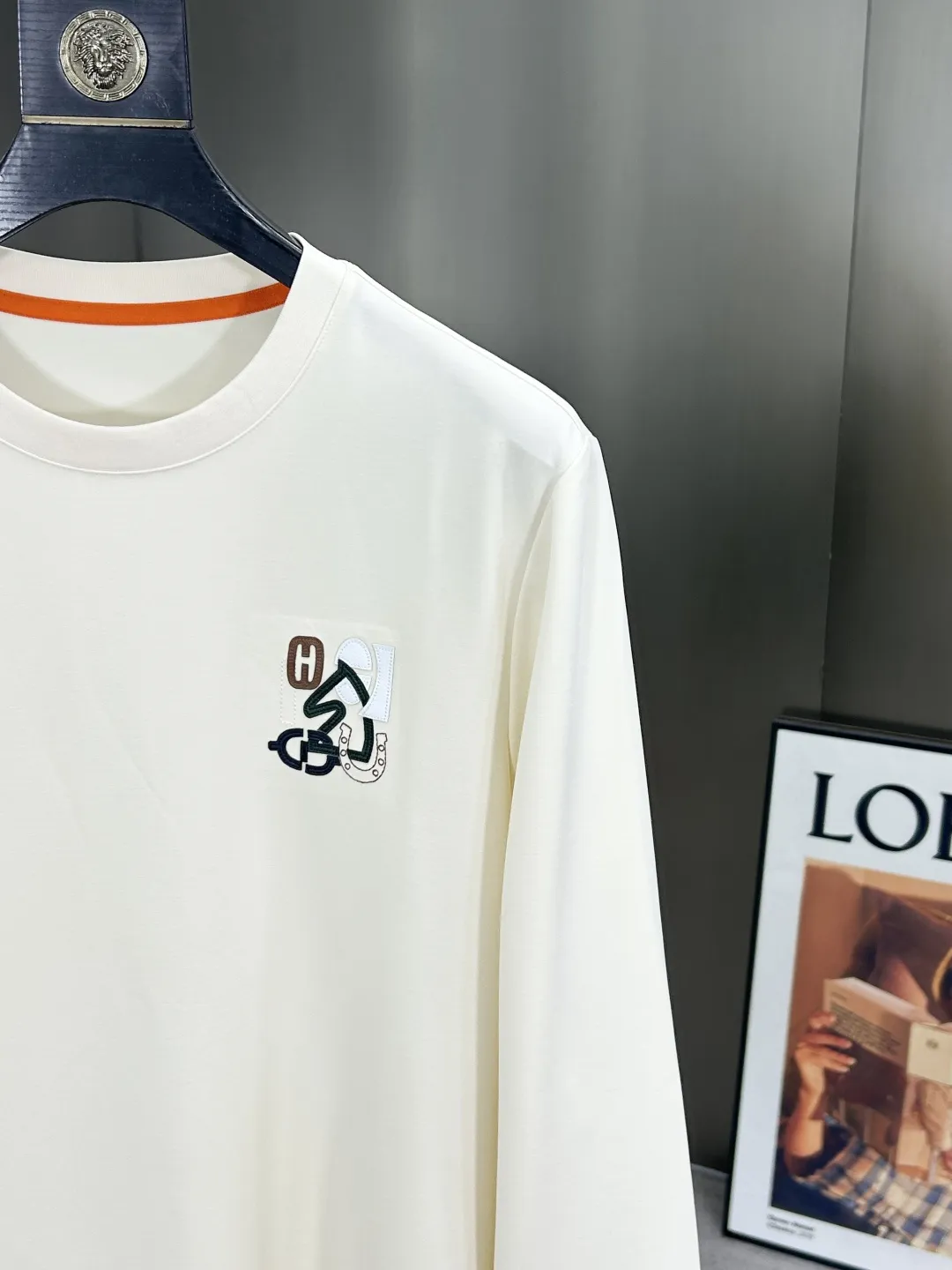Embroidered Logo Long-Sleeve Cotton T-Shirt D11521500 — view 3