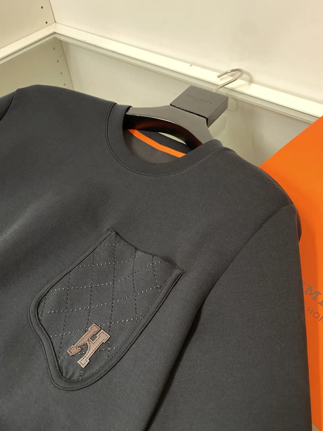 Embroidered Pocket Scuba Sweatshirt D13521490 — view 6