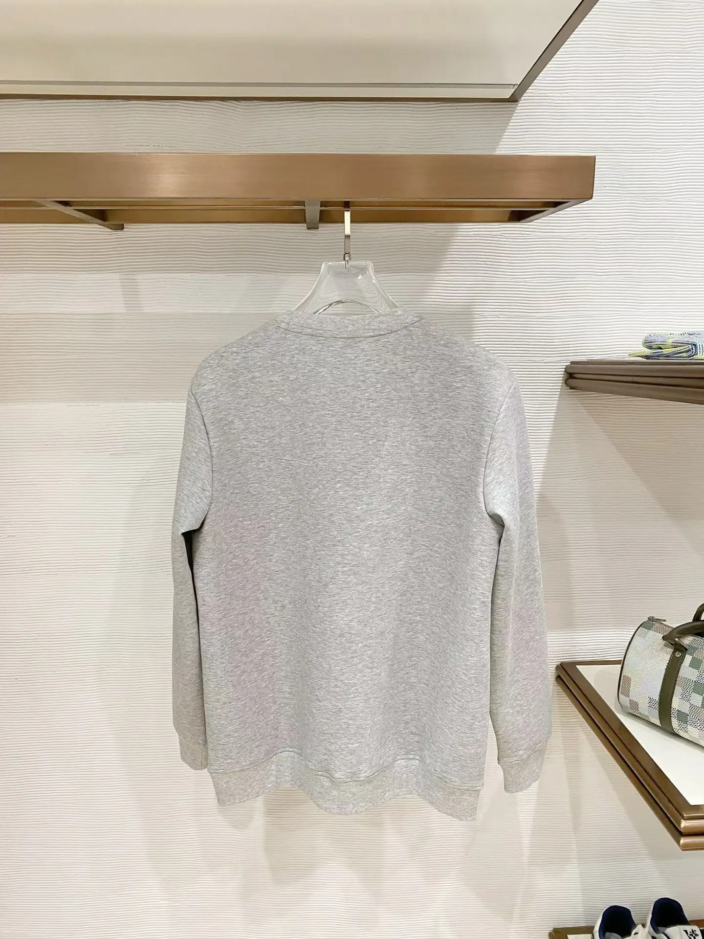 Embroidered Logo Spacer Knit Sweatshirt D19521495 — view 2