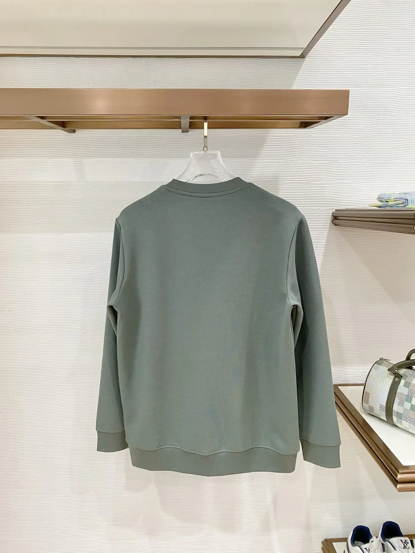 Embroidered Horse Motif Crew-Neck Sweatshirt D19521492 — view 2