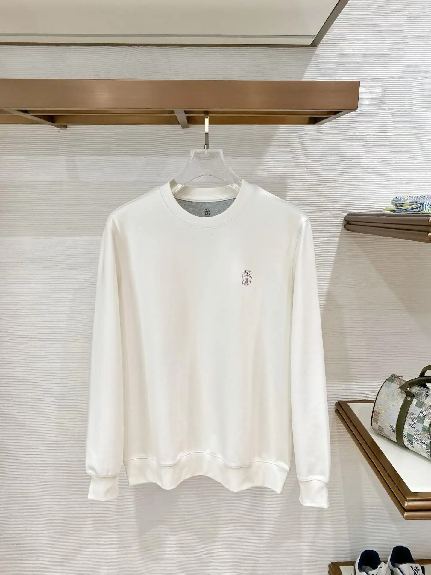 Logo-Embroidered Scuba Knit Sweatshirt D19521486