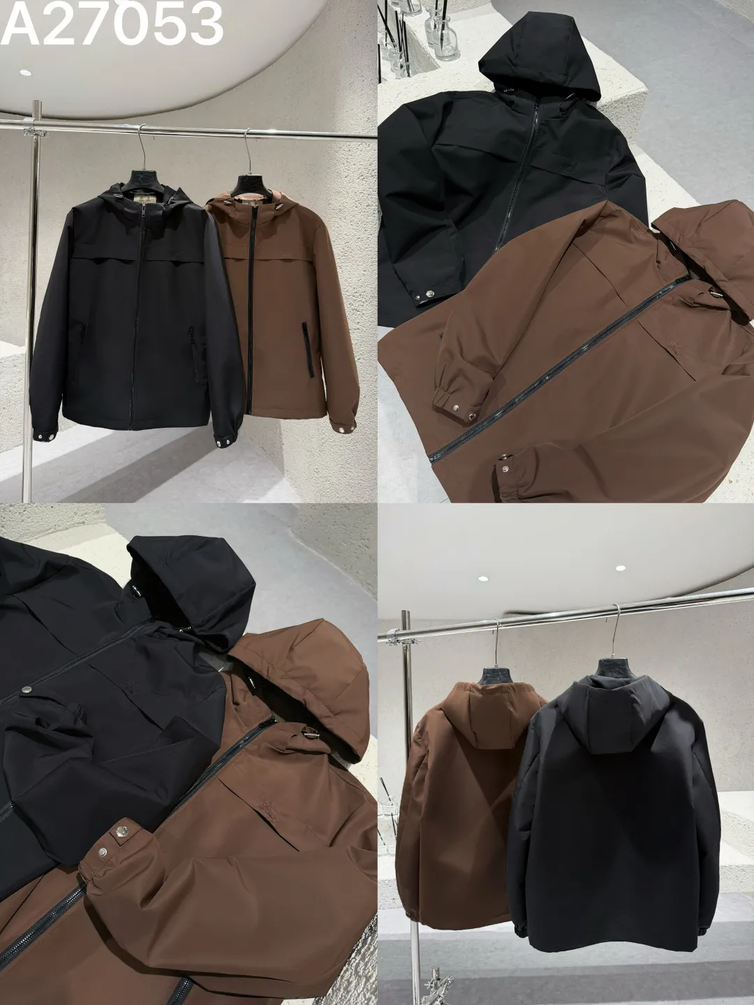 Hooded Technical Shell Jacket D21521477 — view 9