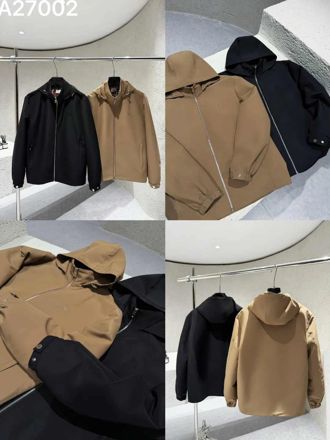 Hooded Technical Shell Jacket D21521478 — view 9