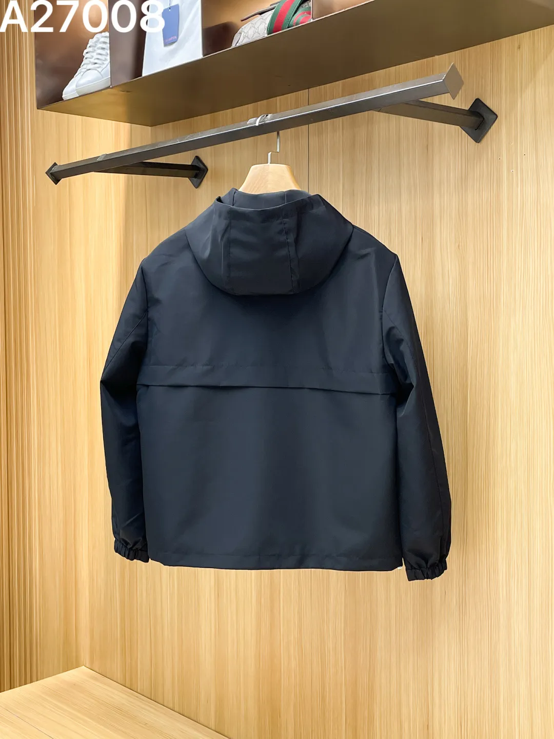 Hooded Technical Fabric Zip-Up Jacket D21521466 — view 2