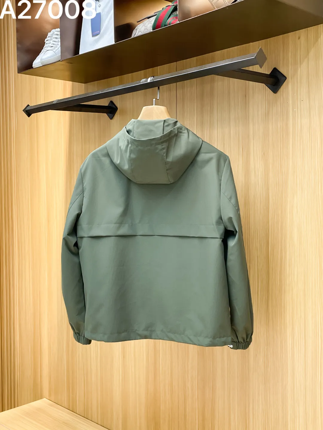 Hooded Technical Fabric Zip-Up Jacket D21521467 — view 2