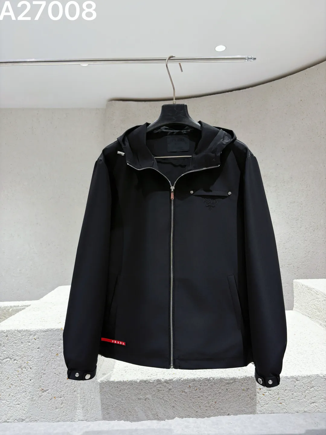 Hooded Technical Fabric Jacket D21521472 — view 2