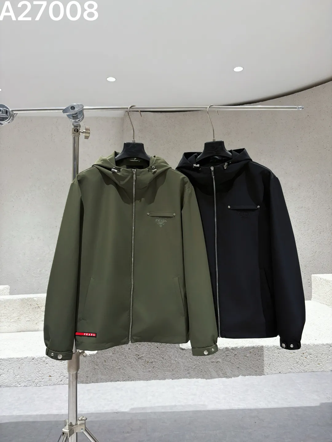 Hooded Technical Fabric Jacket D21521472 — view 3