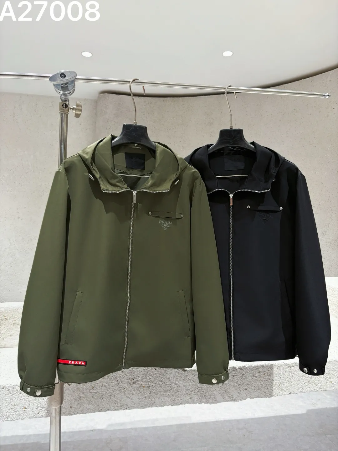 Hooded Technical Fabric Jacket D21521472 — view 4