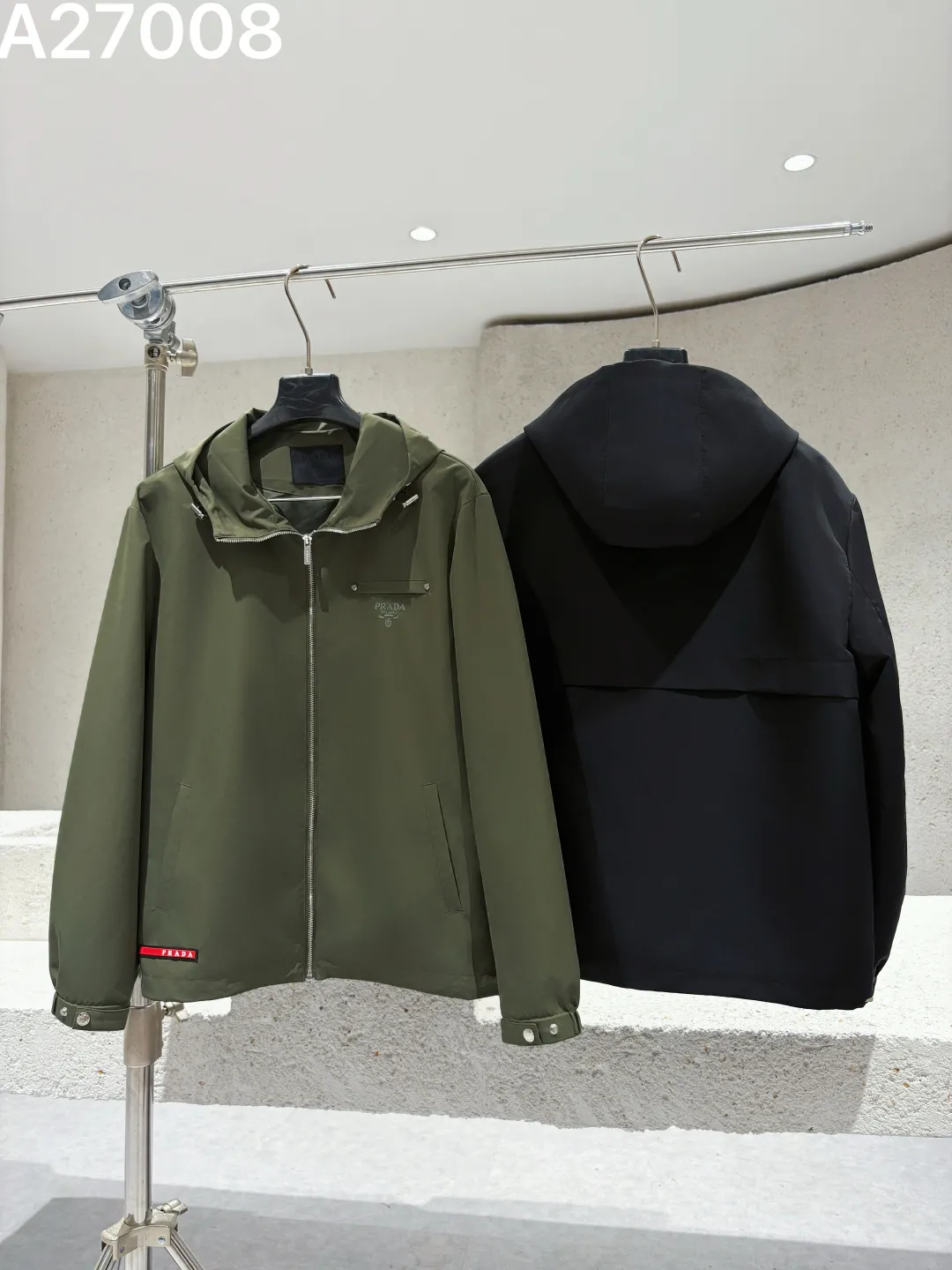Hooded Technical Fabric Jacket D21521472 — view 5