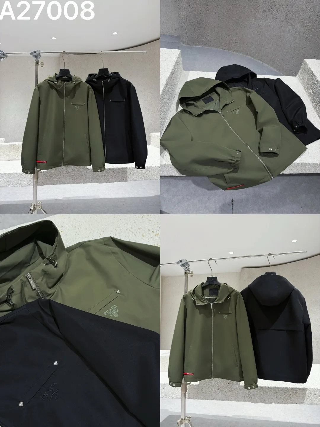 Hooded Technical Fabric Jacket D21521472 — view 9